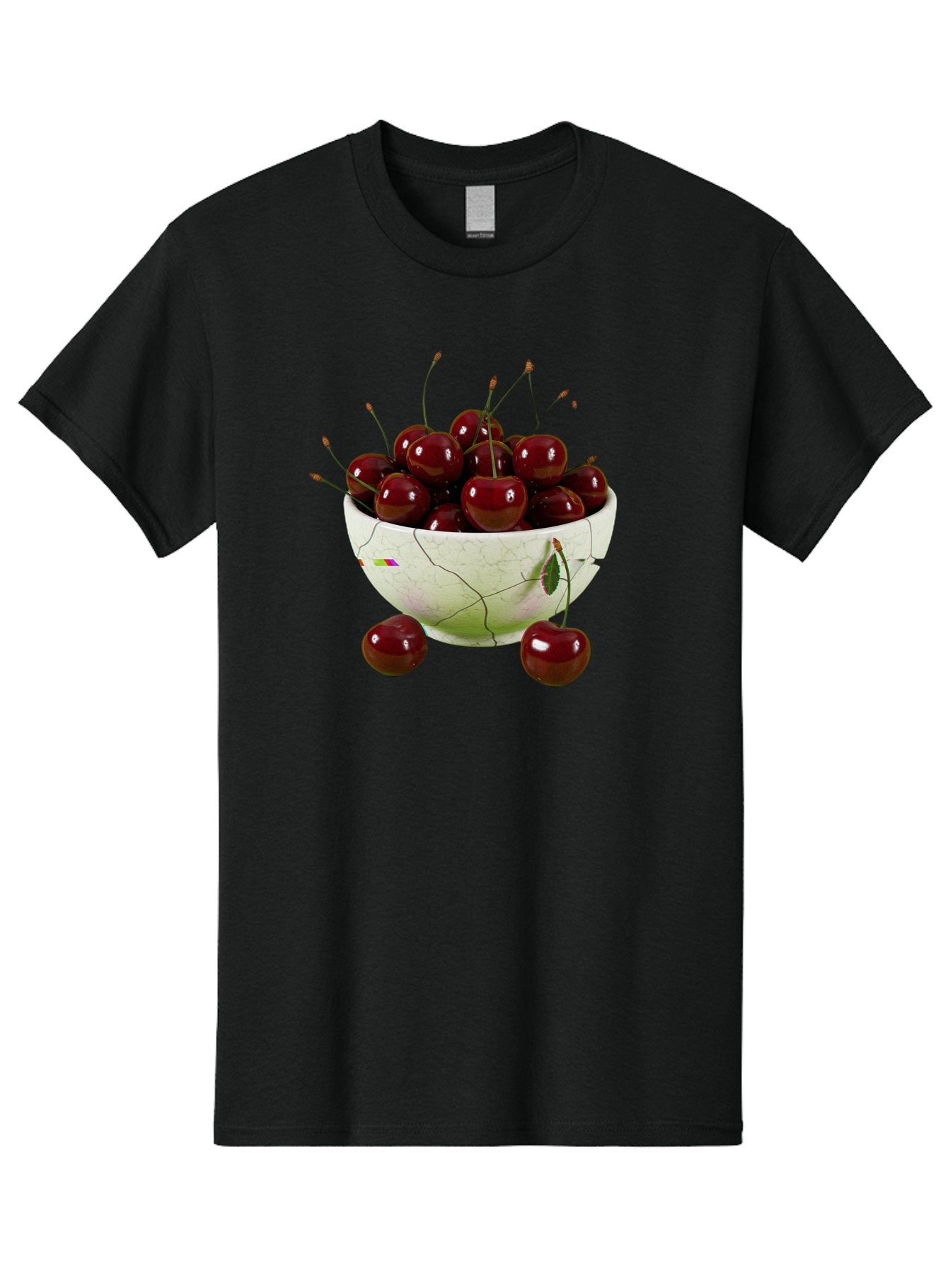 Cherries-In-Kintsugi-Bowl-1 Men'S Graphic Tee, 100% Cotton, Comfortable Casual Summer Wear, Machine Washable, Vintage Camera, Old Camera, Antique Camera, Black Camera, Classic Photography, Photography Equipment, Nostalgic Device, Film Camera, Bai707 4