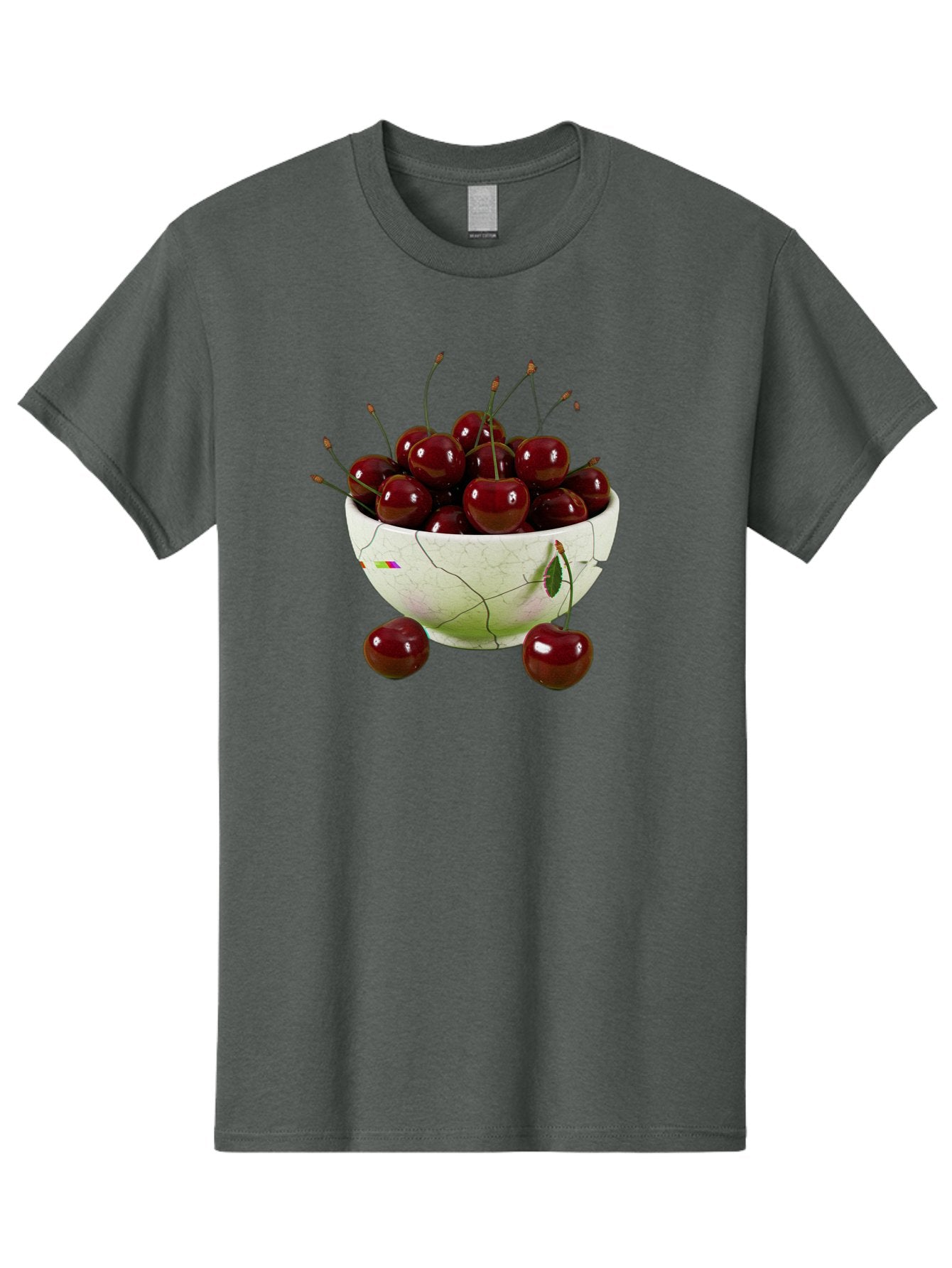 Cherries-In-Kintsugi-Bowl-1 Men'S Graphic Tee, 100% Cotton, Comfortable Casual Summer Wear, Machine Washable, Vintage Camera, Old Camera, Antique Camera, Black Camera, Classic Photography, Photography Equipment, Nostalgic Device, Film Camera, Bai707 11