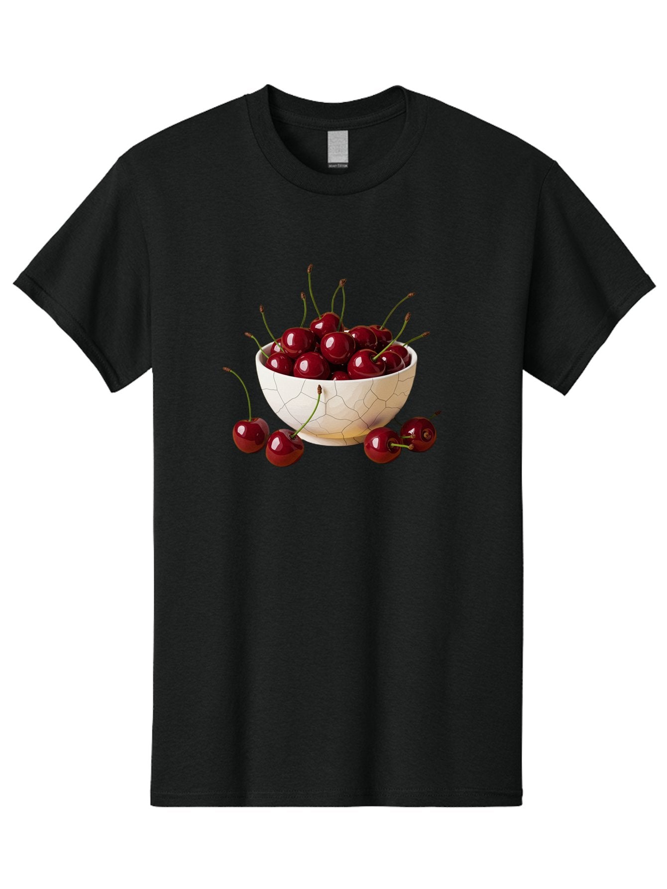 Cherries-In-Kintsugi-Bowl-2 Men'S Graphic Tee, 100% Cotton, Comfortable Casual Summer Wear, Machine Washable, Vintage Camera, Old Camera, Antique Camera, Black Camera, Classic Photography, Photography Equipment, Nostalgic Device, Film Camera, Bai708 10