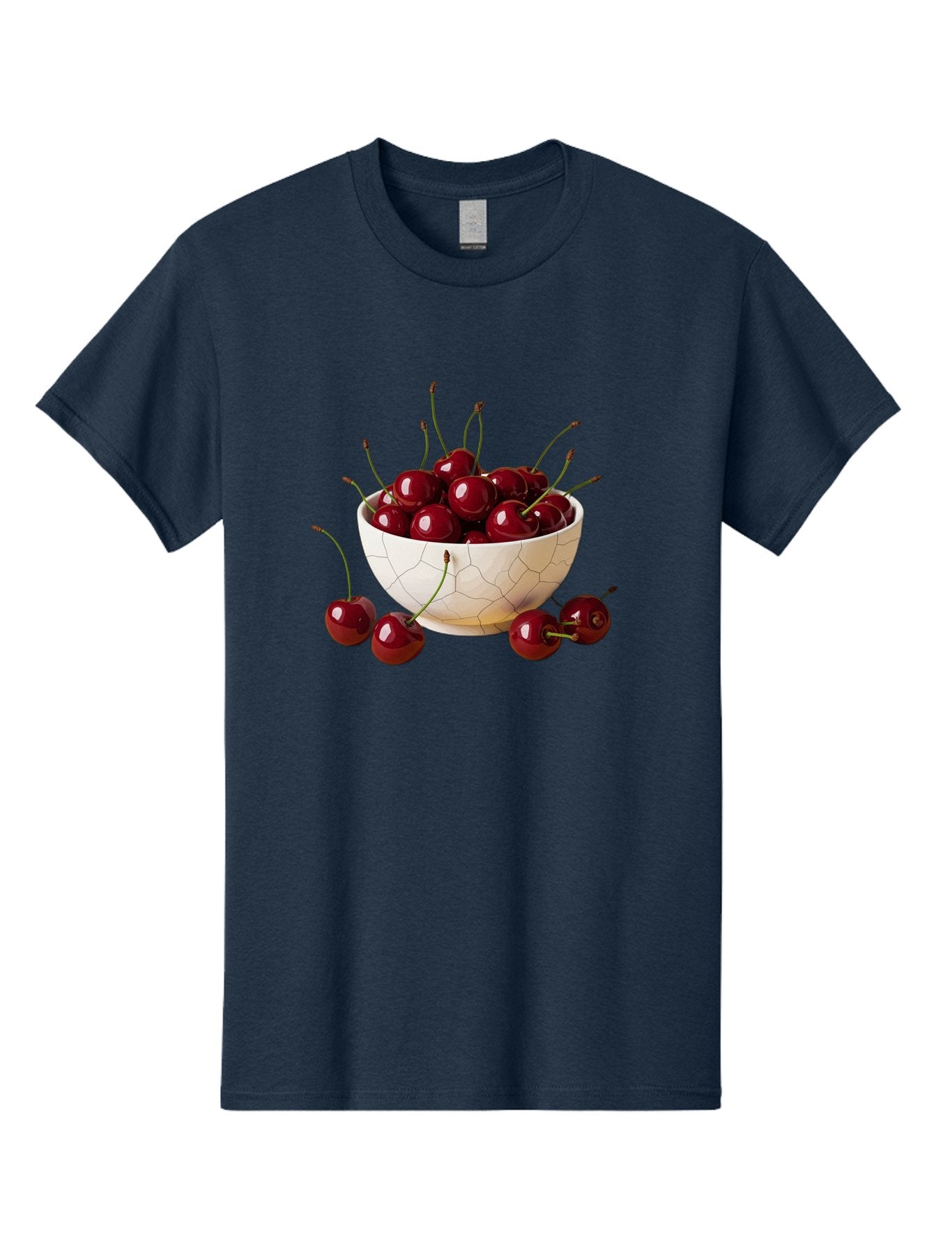 Cherries-In-Kintsugi-Bowl-2 Men'S Graphic Tee, 100% Cotton, Comfortable Casual Summer Wear, Machine Washable, Vintage Camera, Old Camera, Antique Camera, Black Camera, Classic Photography, Photography Equipment, Nostalgic Device, Film Camera, Bai708 5