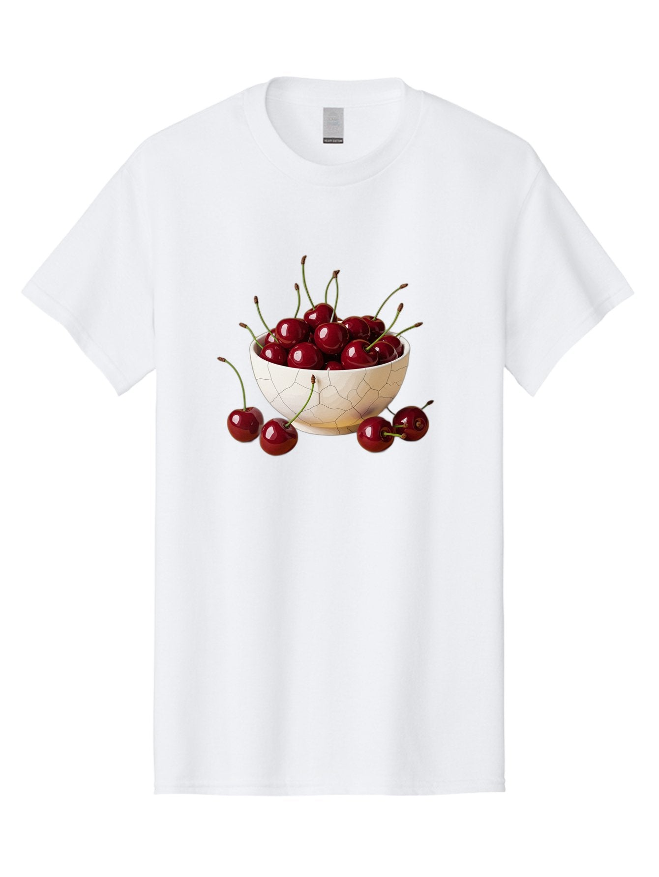 Cherries-In-Kintsugi-Bowl-2 Men'S Graphic Tee, 100% Cotton, Comfortable Casual Summer Wear, Machine Washable, Vintage Camera, Old Camera, Antique Camera, Black Camera, Classic Photography, Photography Equipment, Nostalgic Device, Film Camera, Bai708 8
