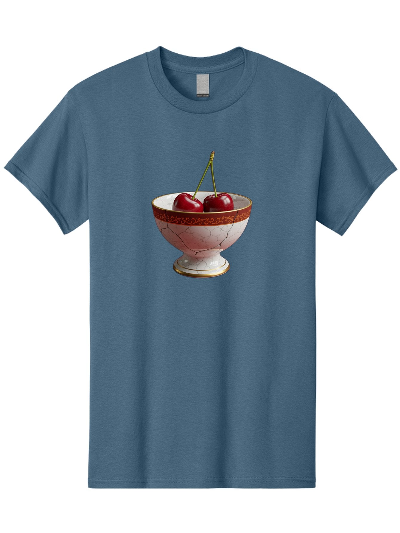Cherries-In-Kintsugi-Bowl Men'S Graphic Tee, 100% Cotton, Comfortable Casual Summer Wear, Machine Washable, Vintage Camera, Old Camera, Antique Camera, Black Camera, Classic Photography, Photography Equipment, Nostalgic Device, Film Camera, Bai709 5