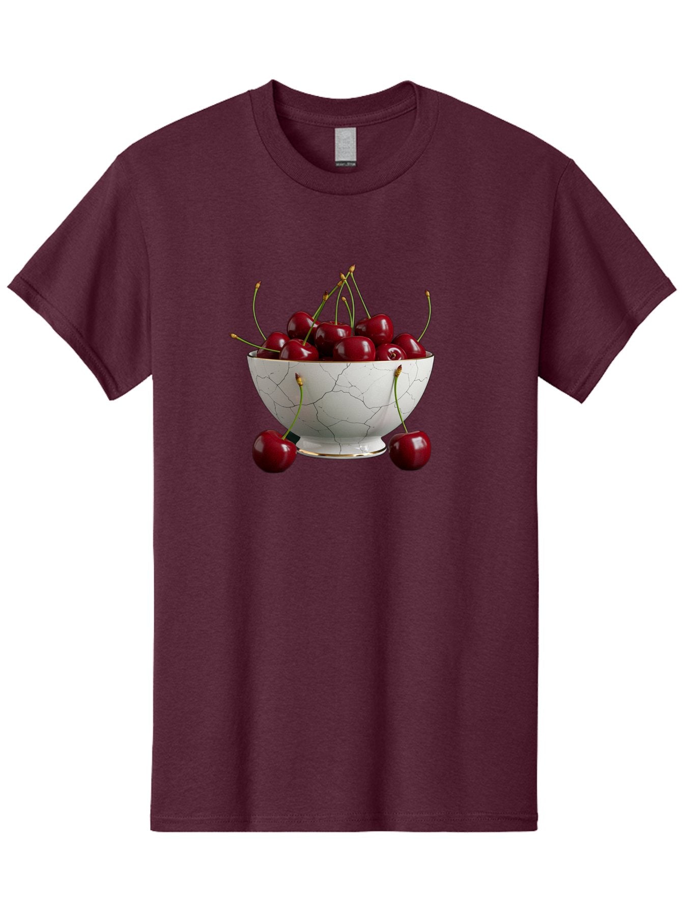 Cherries-In-Marble-Bowl Men'S Graphic Tee, 100% Cotton, Comfortable Casual Summer Wear, Machine Washable, Vintage Camera, Old Camera, Antique Camera, Black Camera, Classic Photography, Photography Equipment, Nostalgic Device, Film Camera, Bai710