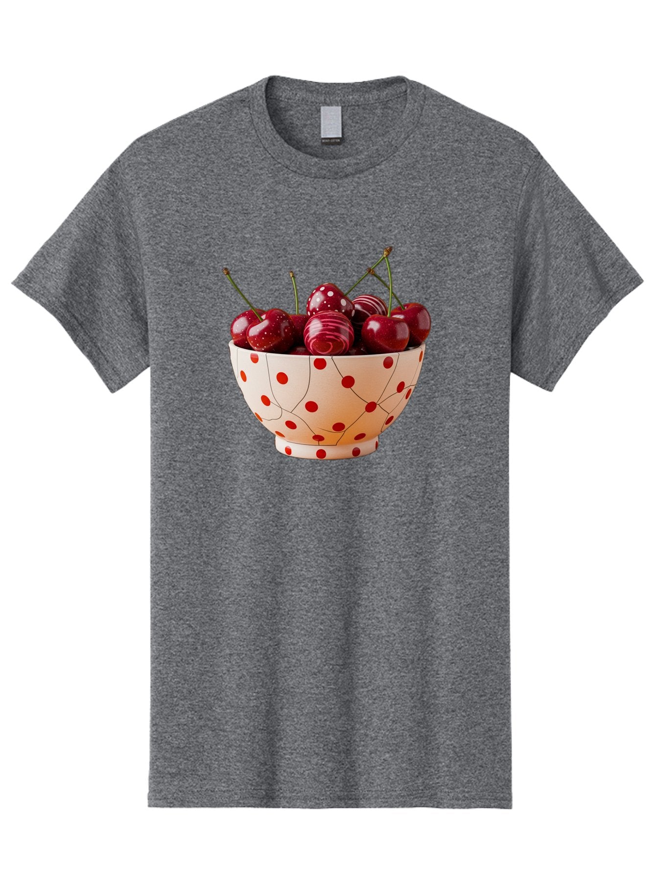 Cherries-In-White-Bowl-With-Red-Polka-Dots Men'S Graphic Tee, 100% Cotton, Comfortable Casual Summer Wear, Machine Washable, Vintage Camera, Old Camera, Antique Camera, Black Camera, Classic Photography, Photography Equipment, Bai711 6