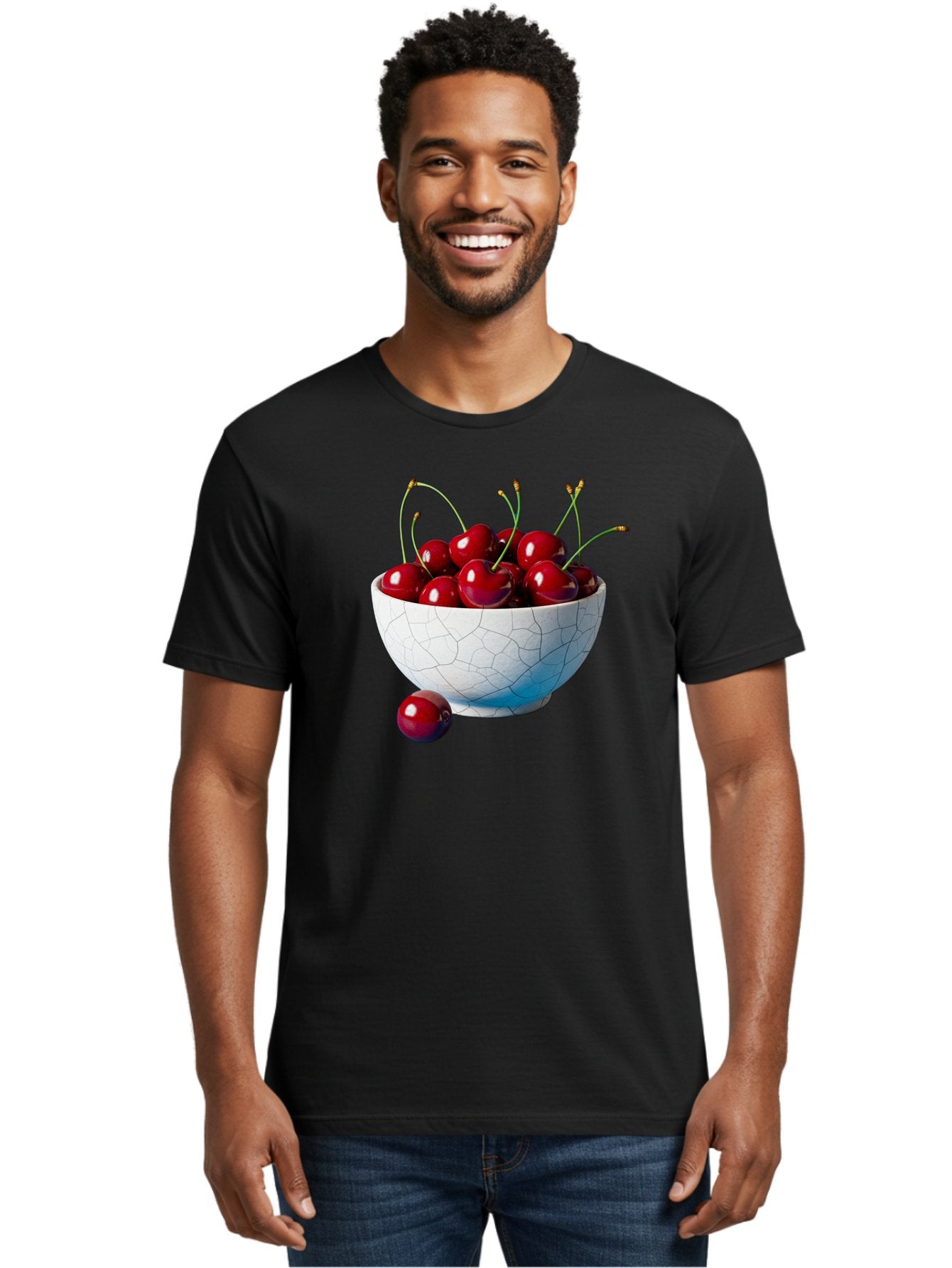 Cherries-In-White-Bowl Men'S Graphic Tee, 100% Cotton, Comfortable Casual Summer Wear, Machine Washable, Vintage Camera, Old Camera, Antique Camera, Black Camera, Classic Photography, Photography Equipment, Nostalgic Device, Film Camera, Bai712 26