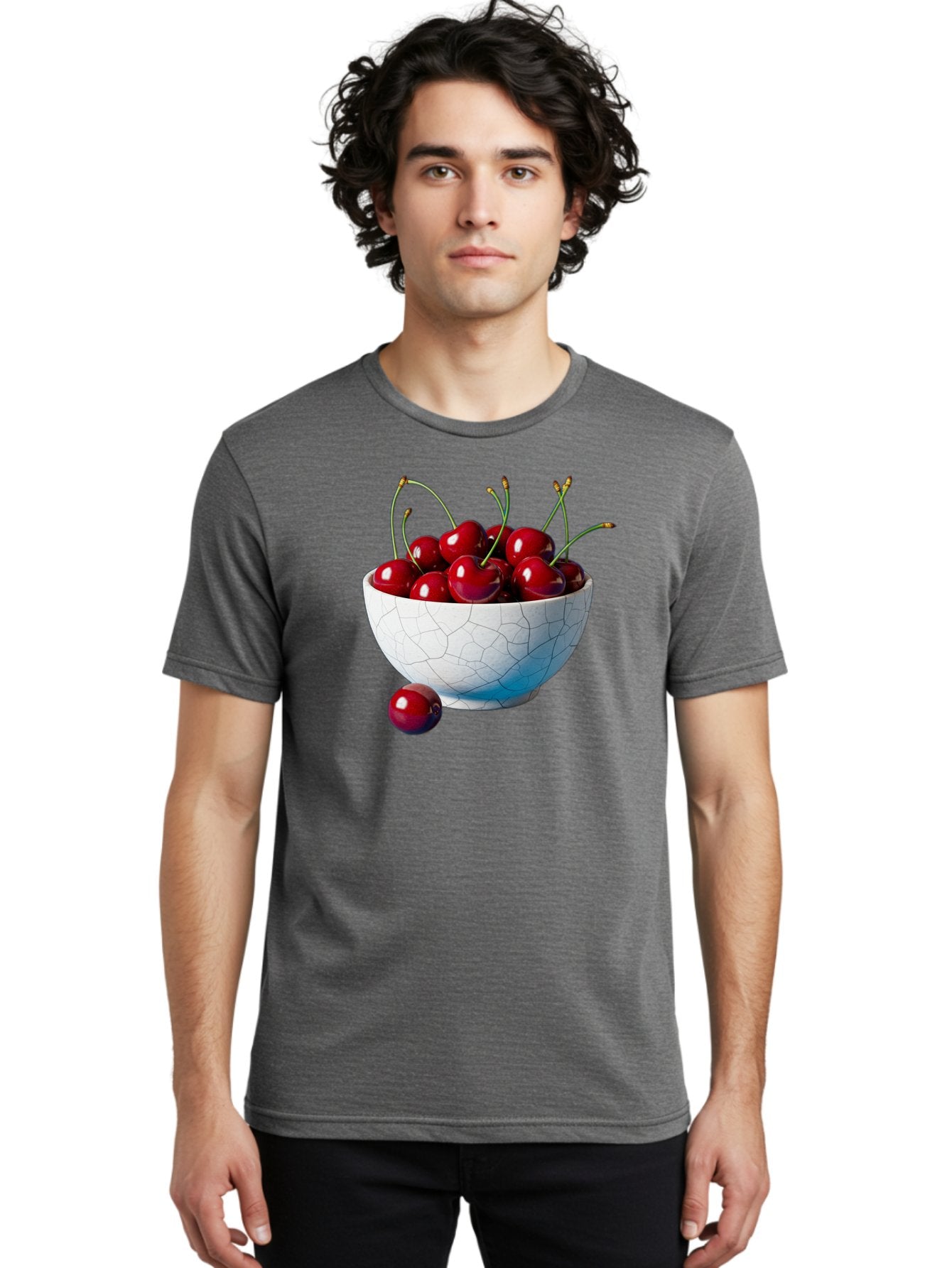 Cherries-In-White-Bowl Men'S Graphic Tee, 100% Cotton, Comfortable Casual Summer Wear, Machine Washable, Vintage Camera, Old Camera, Antique Camera, Black Camera, Classic Photography, Photography Equipment, Nostalgic Device, Film Camera, Bai712 18