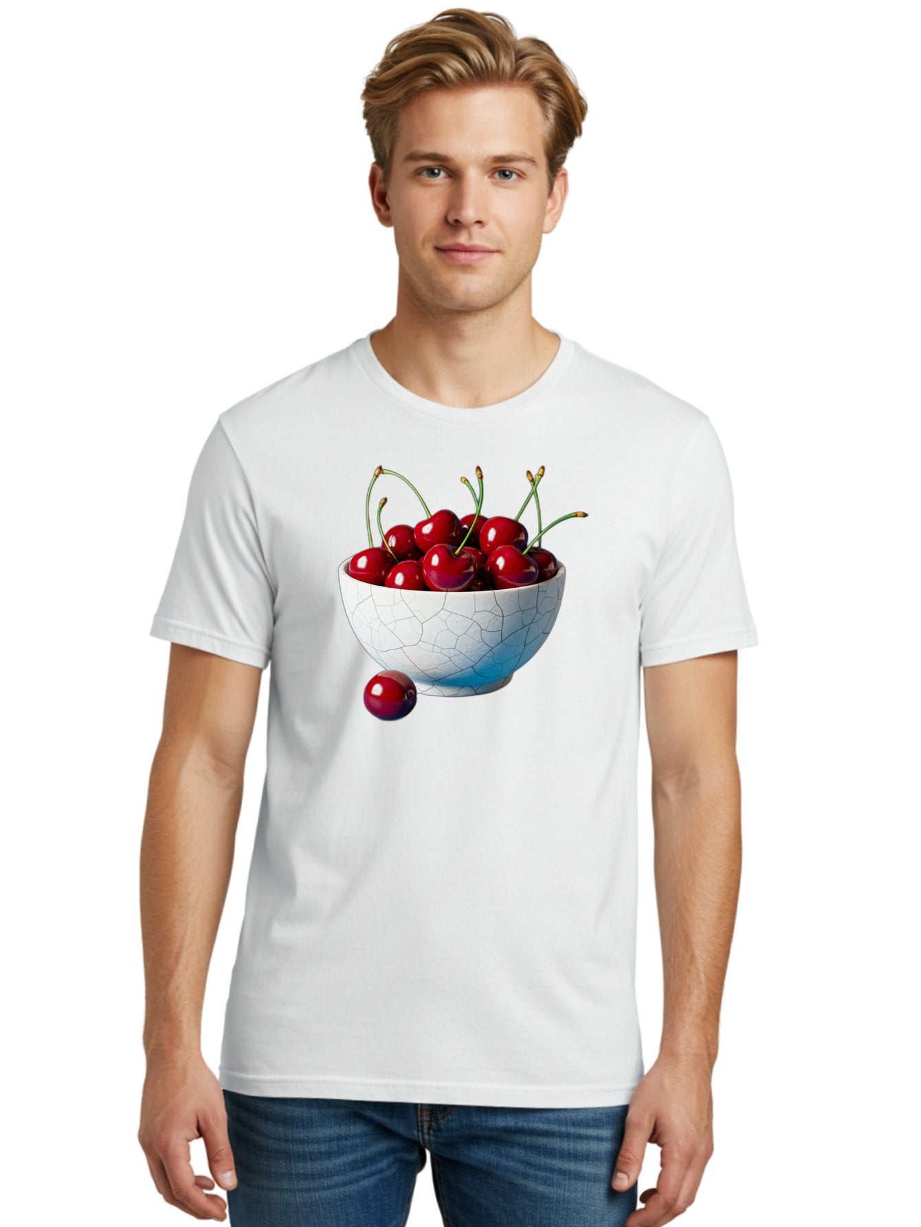 Cherries-In-White-Bowl Men'S Graphic Tee, 100% Cotton, Comfortable Casual Summer Wear, Machine Washable, Vintage Camera, Old Camera, Antique Camera, Black Camera, Classic Photography, Photography Equipment, Nostalgic Device, Film Camera, Bai712 22