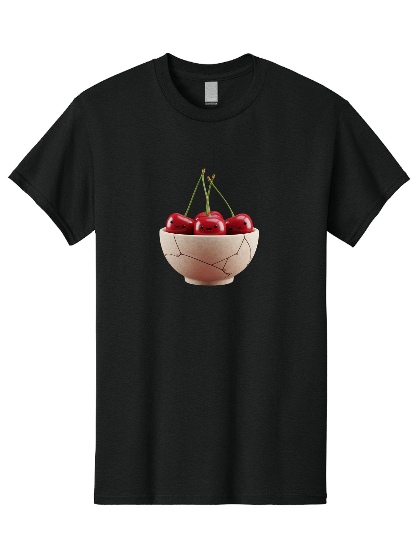 Cherries-With-Faces-In-Broken-Bowl Men'S Graphic Tee, 100% Cotton, Comfortable Casual Summer Wear, Machine Washable, Vintage Camera, Old Camera, Antique Camera, Black Camera, Classic Photography, Photography Equipment, Nostalgic Device, Bai714