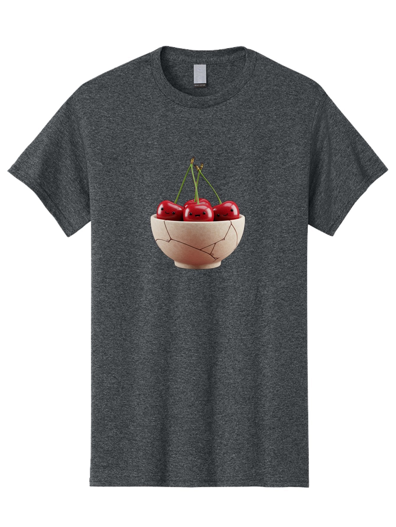 Cherries-With-Faces-In-Broken-Bowl Men'S Graphic Tee, 100% Cotton, Comfortable Casual Summer Wear, Machine Washable, Vintage Camera, Old Camera, Antique Camera, Black Camera, Classic Photography, Photography Equipment, Nostalgic Device, Bai714 8