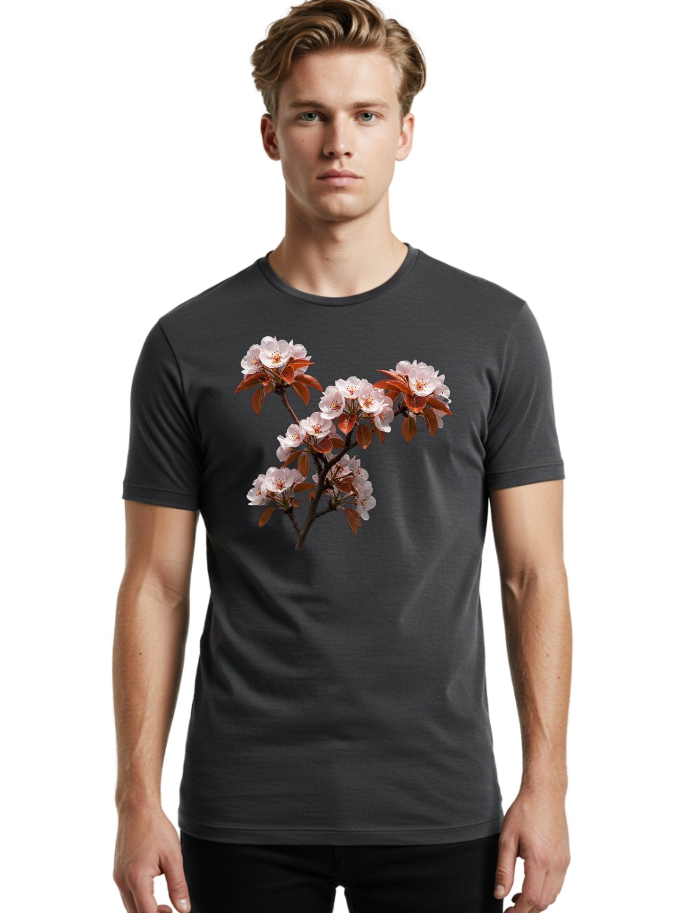 Cherry-Blossom-Branch Men'S Graphic Tee, 100% Cotton, Comfortable Casual Summer Wear, Machine Washable, Vintage Camera, Old Camera, Antique Camera, Black Camera, Classic Photography, Photography Equipment, Nostalgic Device, Film Camera, Bai718 26