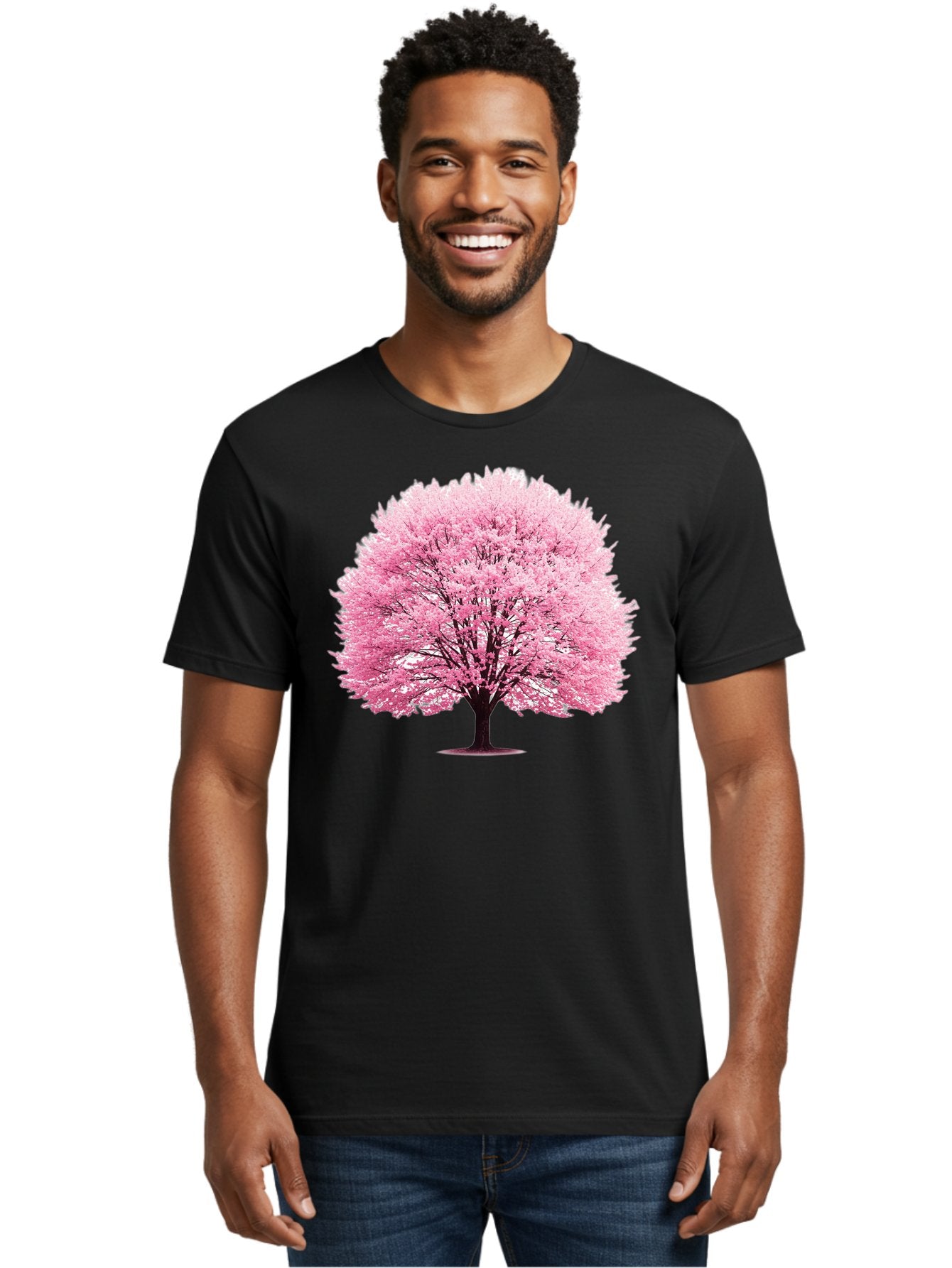 Cherry-Blossom-Tree-1 Men'S Graphic Tee, 100% Cotton, Comfortable Casual Summer Wear, Machine Washable, Vintage Camera, Old Camera, Antique Camera, Black Camera, Classic Photography, Photography Equipment, Nostalgic Device, Film Camera, Bai719 17