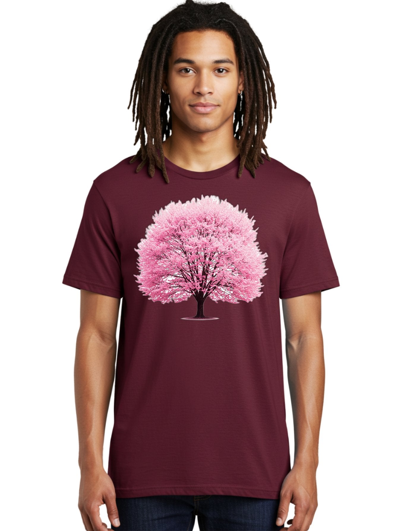 Cherry-Blossom-Tree-1 Men'S Graphic Tee, 100% Cotton, Comfortable Casual Summer Wear, Machine Washable, Vintage Camera, Old Camera, Antique Camera, Black Camera, Classic Photography, Photography Equipment, Nostalgic Device, Film Camera, Bai719 24