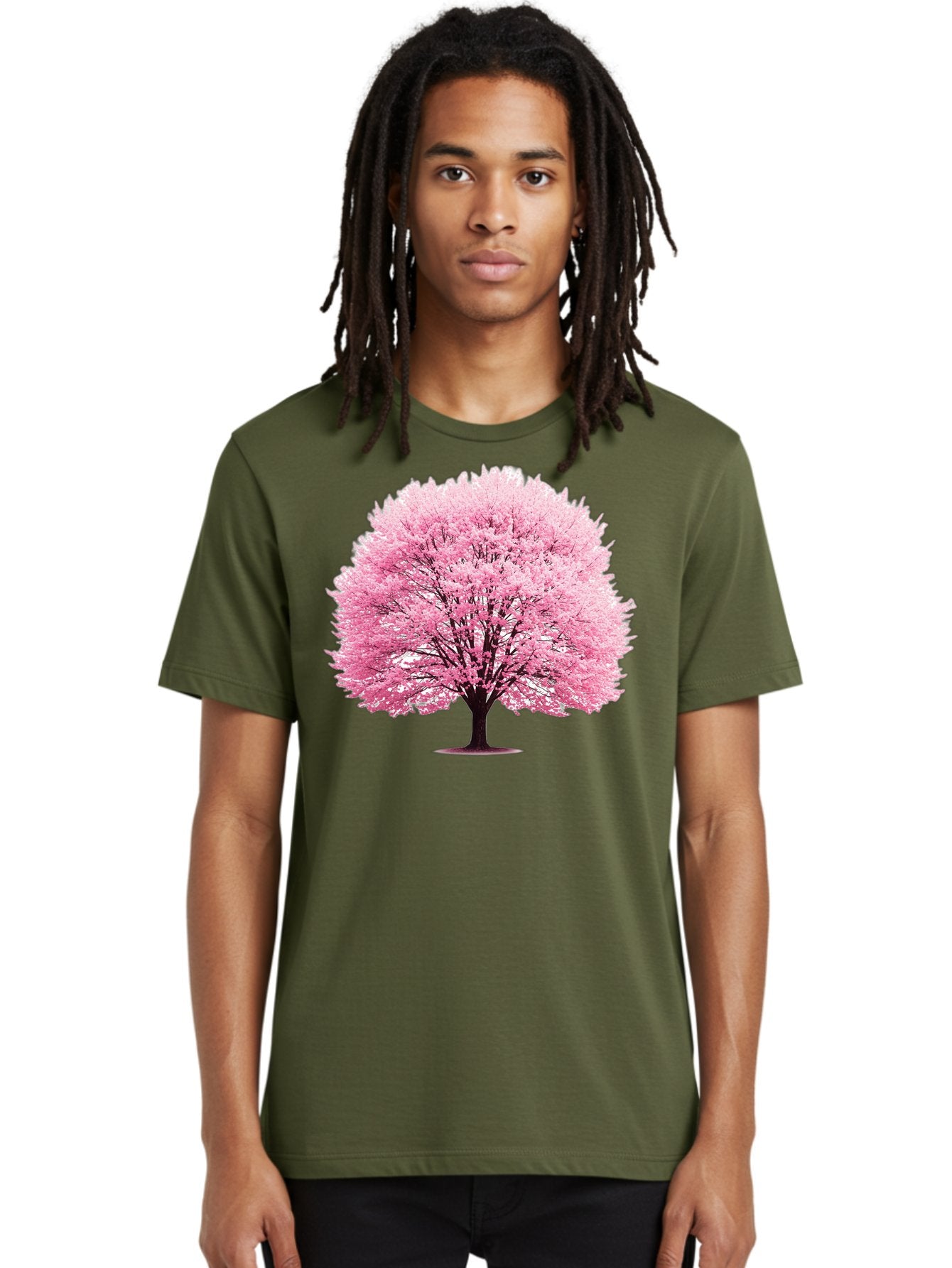 Cherry-Blossom-Tree-1 Men'S Graphic Tee, 100% Cotton, Comfortable Casual Summer Wear, Machine Washable, Vintage Camera, Old Camera, Antique Camera, Black Camera, Classic Photography, Photography Equipment, Nostalgic Device, Film Camera, Bai719 23