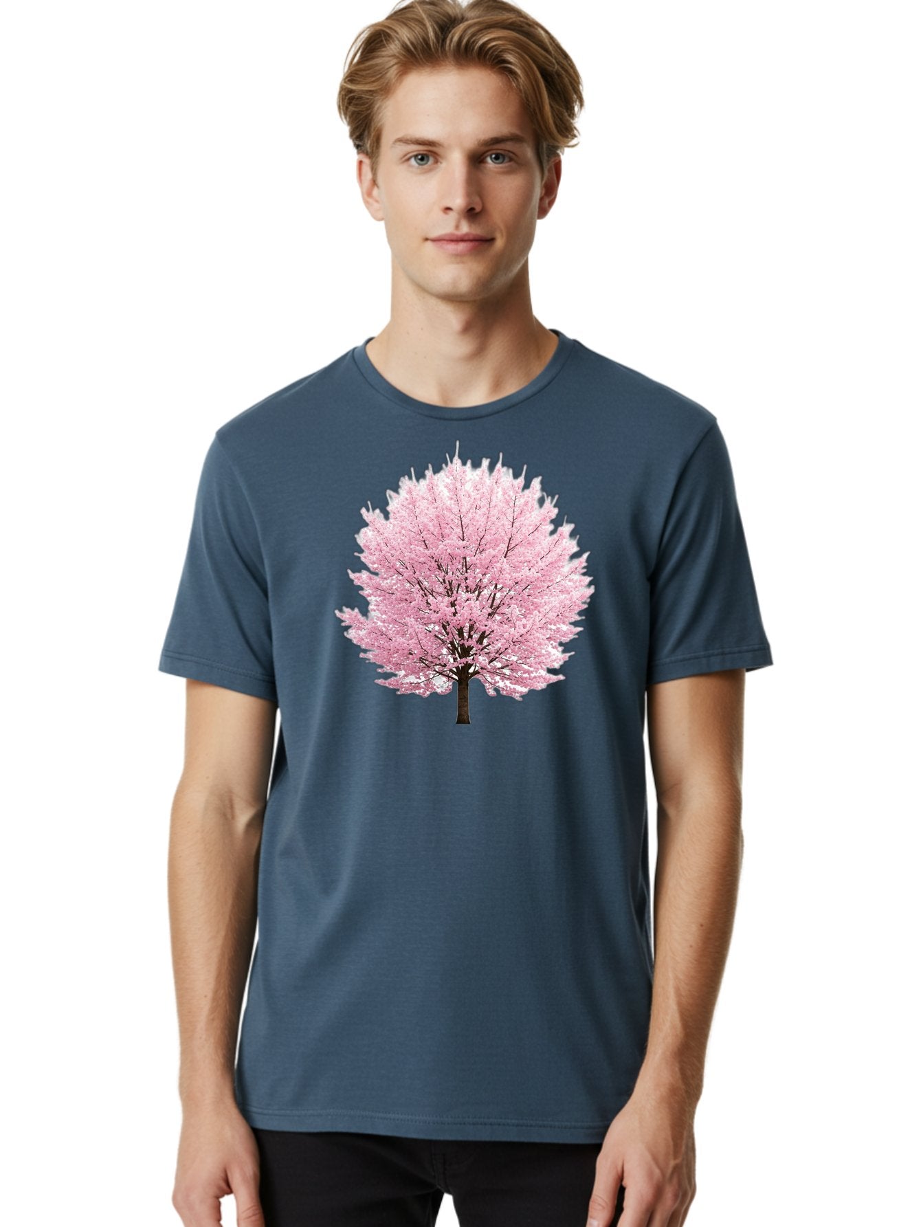 Cherry-Blossom-Tree Men'S Graphic Tee, 100% Cotton, Comfortable Casual Summer Wear, Machine Washable, Vintage Camera, Old Camera, Antique Camera, Black Camera, Classic Photography, Photography Equipment, Nostalgic Device, Film Camera, Bai721 22