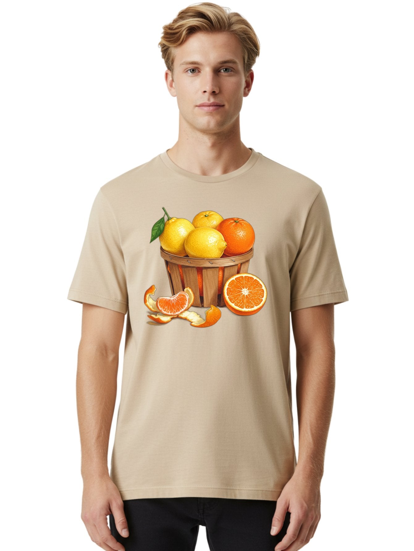 Citrus-Fruits-In-Basket Men'S Graphic Tee, 100% Cotton, Comfortable Casual Summer Wear, Machine Washable, Vintage Camera, Old Camera, Antique Camera, Black Camera, Classic Photography, Photography Equipment, Nostalgic Device, Film Camera, Bai724 26