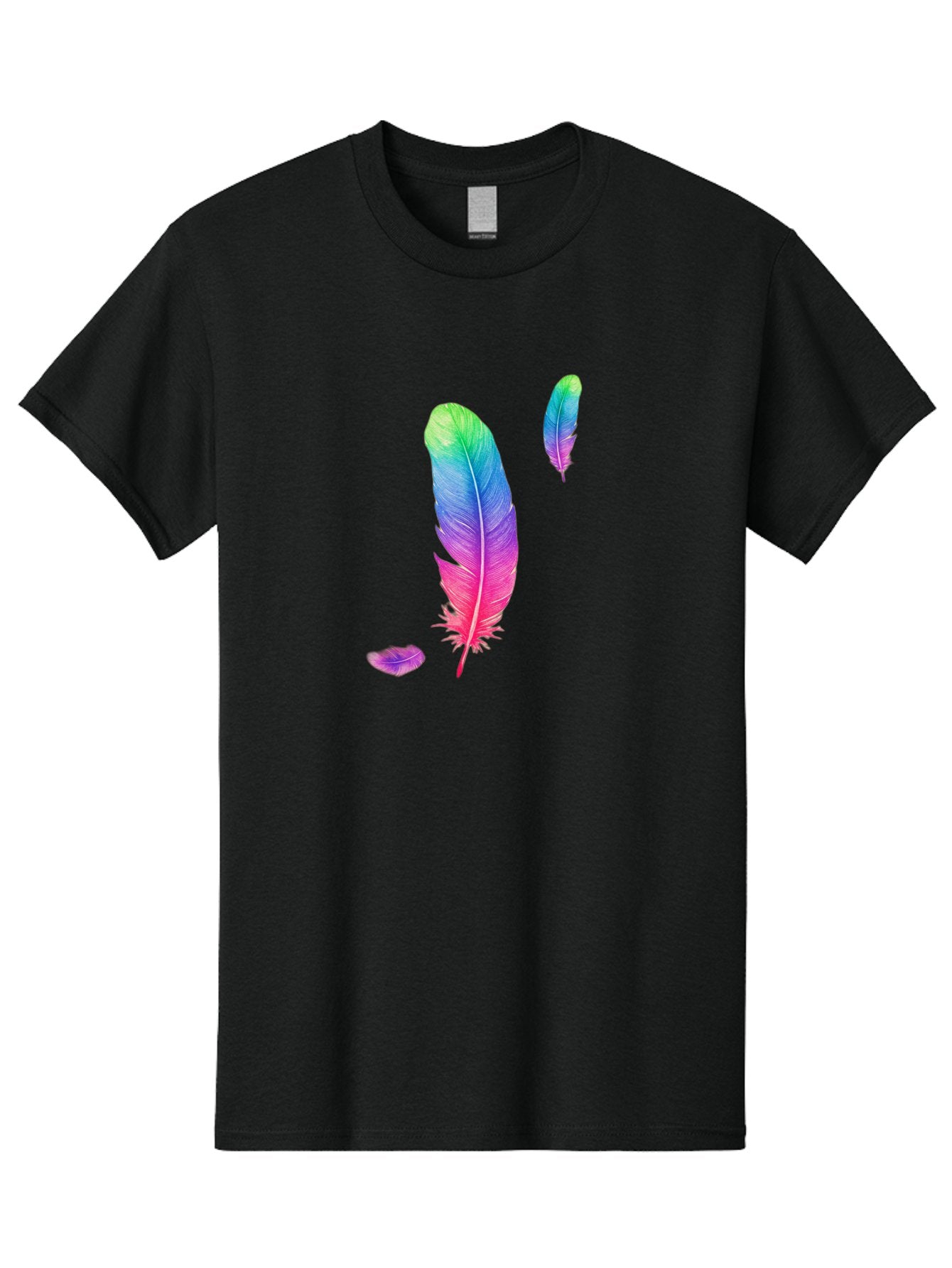 Colorful-Feathers-1 Men'S Graphic Tee, 100% Cotton, Comfortable Casual Summer Wear, Machine Washable, Vintage Camera, Old Camera, Antique Camera, Black Camera, Classic Photography, Photography Equipment, Nostalgic Device, Film Camera, Bai729