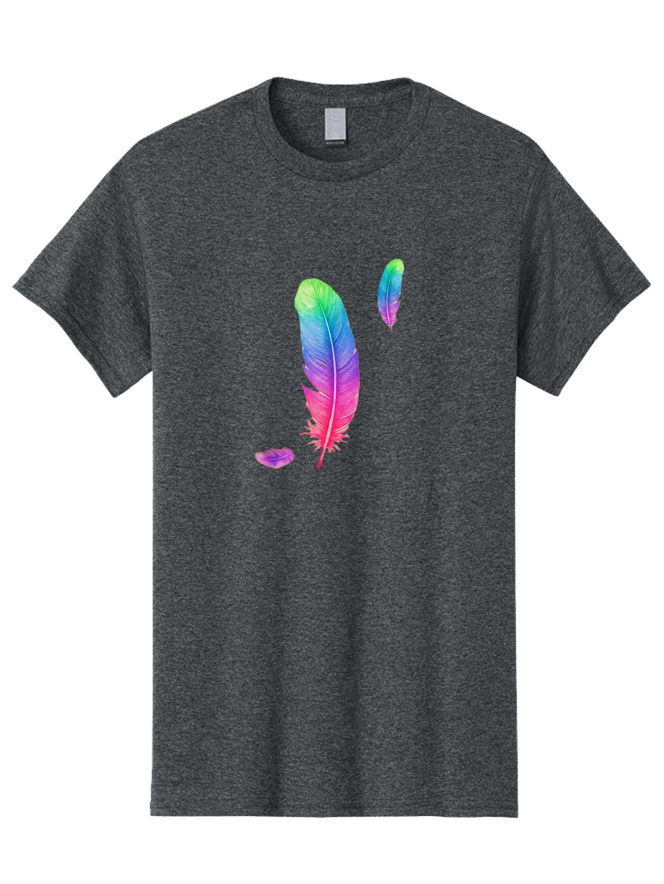 Colorful-Feathers-1 Men'S Graphic Tee, 100% Cotton, Comfortable Casual Summer Wear, Machine Washable, Vintage Camera, Old Camera, Antique Camera, Black Camera, Classic Photography, Photography Equipment, Nostalgic Device, Film Camera, Bai729 3