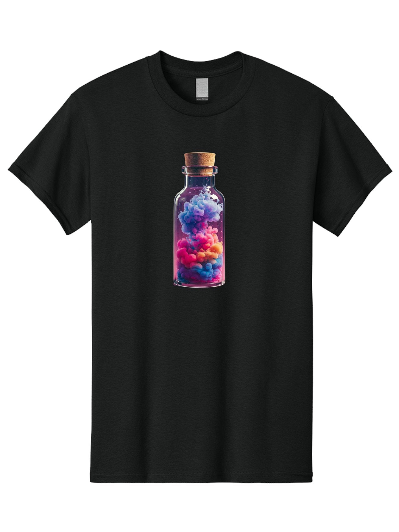 Colorful-Smoke-In-Bottle Men'S Graphic Tee, 100% Cotton, Comfortable Casual Summer Wear, Machine Washable, Vintage Camera, Old Camera, Antique Camera, Black Camera, Classic Photography, Photography Equipment, Nostalgic Device, Film Camera, Bai731 11