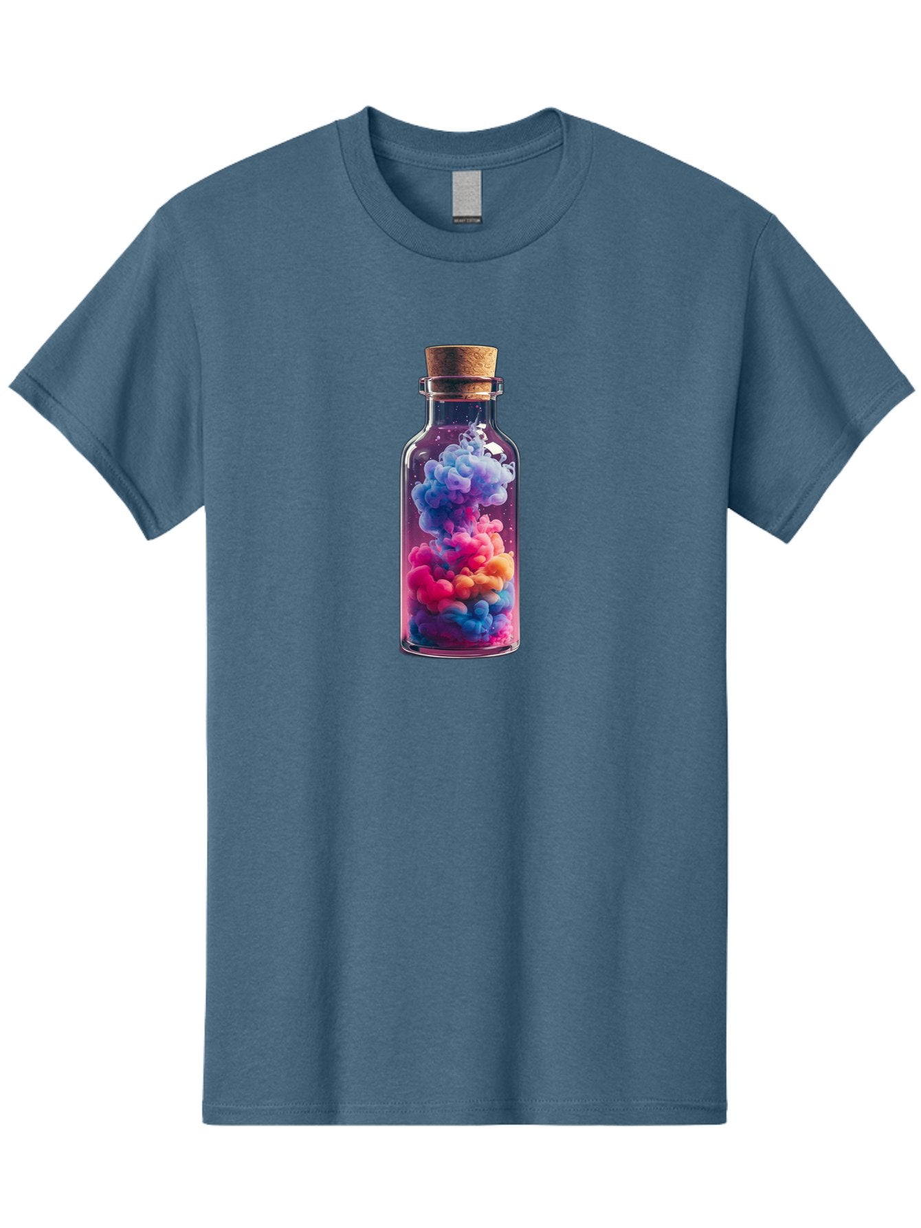 Colorful-Smoke-In-Bottle Men'S Graphic Tee, 100% Cotton, Comfortable Casual Summer Wear, Machine Washable, Vintage Camera, Old Camera, Antique Camera, Black Camera, Classic Photography, Photography Equipment, Nostalgic Device, Film Camera, Bai731 6
