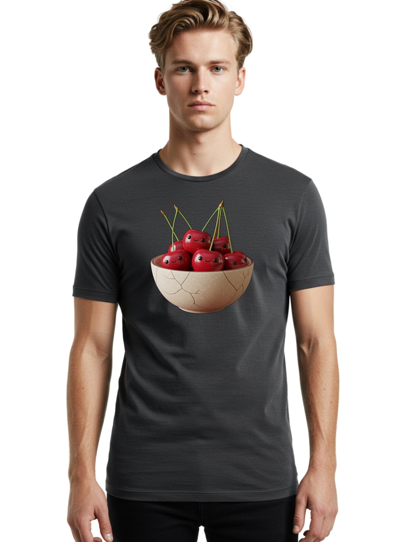 Cracked-Bowl-Cherries-1 Men'S Graphic Tee, 100% Cotton, Comfortable Casual Summer Wear, Machine Washable, Vintage Camera, Old Camera, Antique Camera, Black Camera, Classic Photography, Photography Equipment, Nostalgic Device, Film Camera, Bai738 30