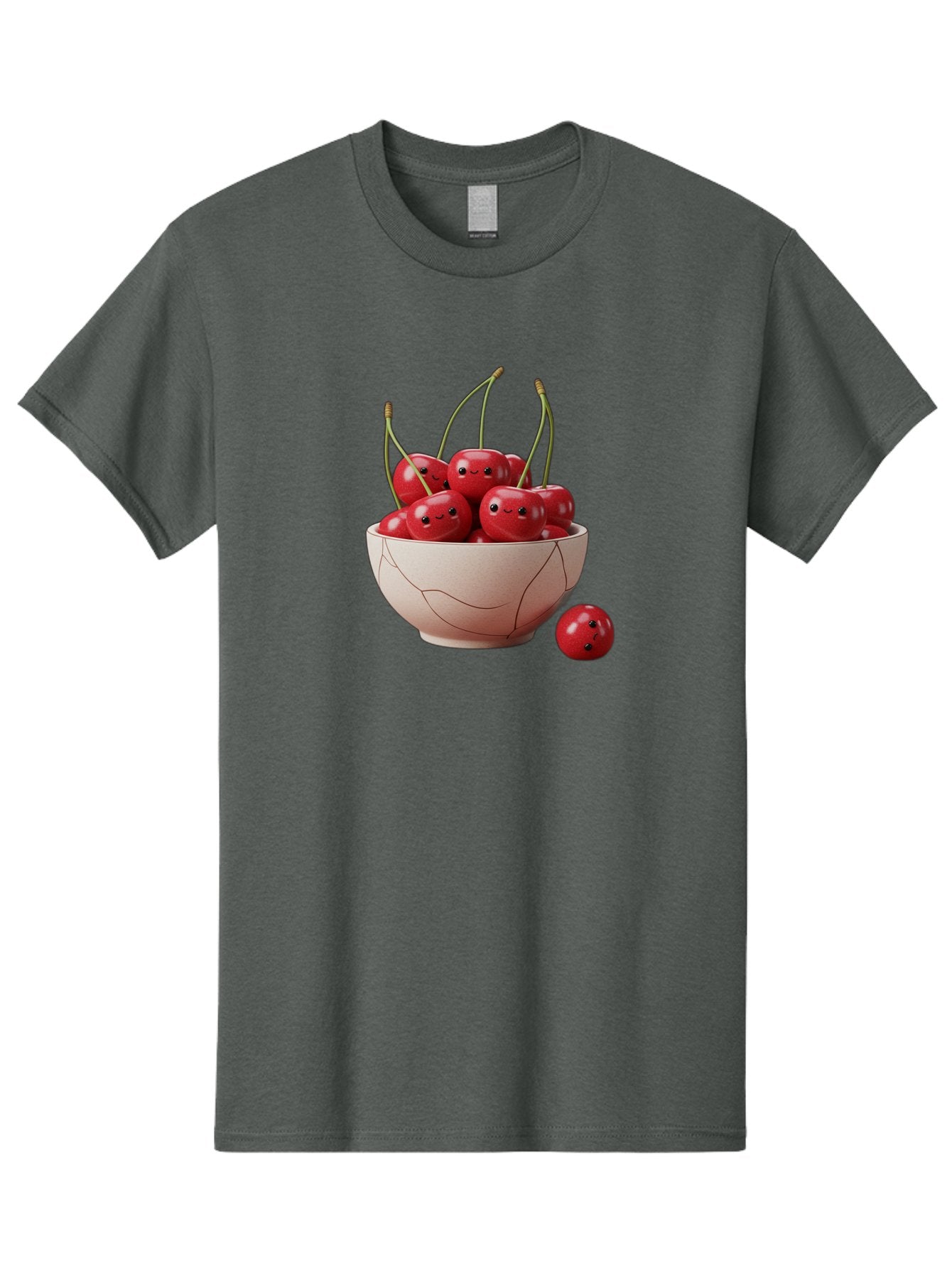 Cracked-Bowl-Cherries-2 Men'S Graphic Tee, 100% Cotton, Comfortable Casual Summer Wear, Machine Washable, Vintage Camera, Old Camera, Antique Camera, Black Camera, Classic Photography, Photography Equipment, Nostalgic Device, Film Camera, Bai739 15