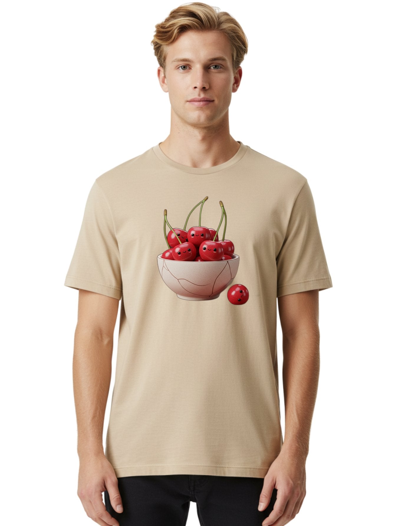 Cracked-Bowl-Cherries-2 Men'S Graphic Tee, 100% Cotton, Comfortable Casual Summer Wear, Machine Washable, Vintage Camera, Old Camera, Antique Camera, Black Camera, Classic Photography, Photography Equipment, Nostalgic Device, Film Camera, Bai739 29