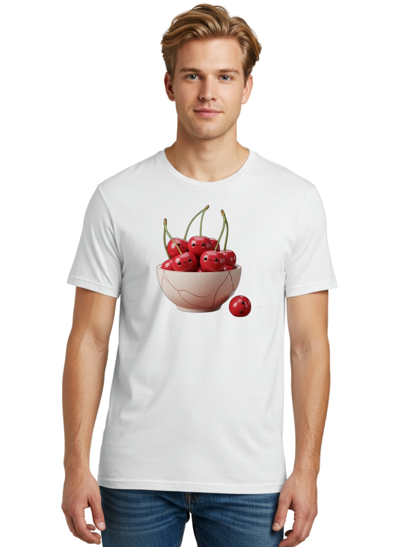 Cracked-Bowl-Cherries-2 Men'S Graphic Tee, 100% Cotton, Comfortable Casual Summer Wear, Machine Washable, Vintage Camera, Old Camera, Antique Camera, Black Camera, Classic Photography, Photography Equipment, Nostalgic Device, Film Camera, Bai739 26