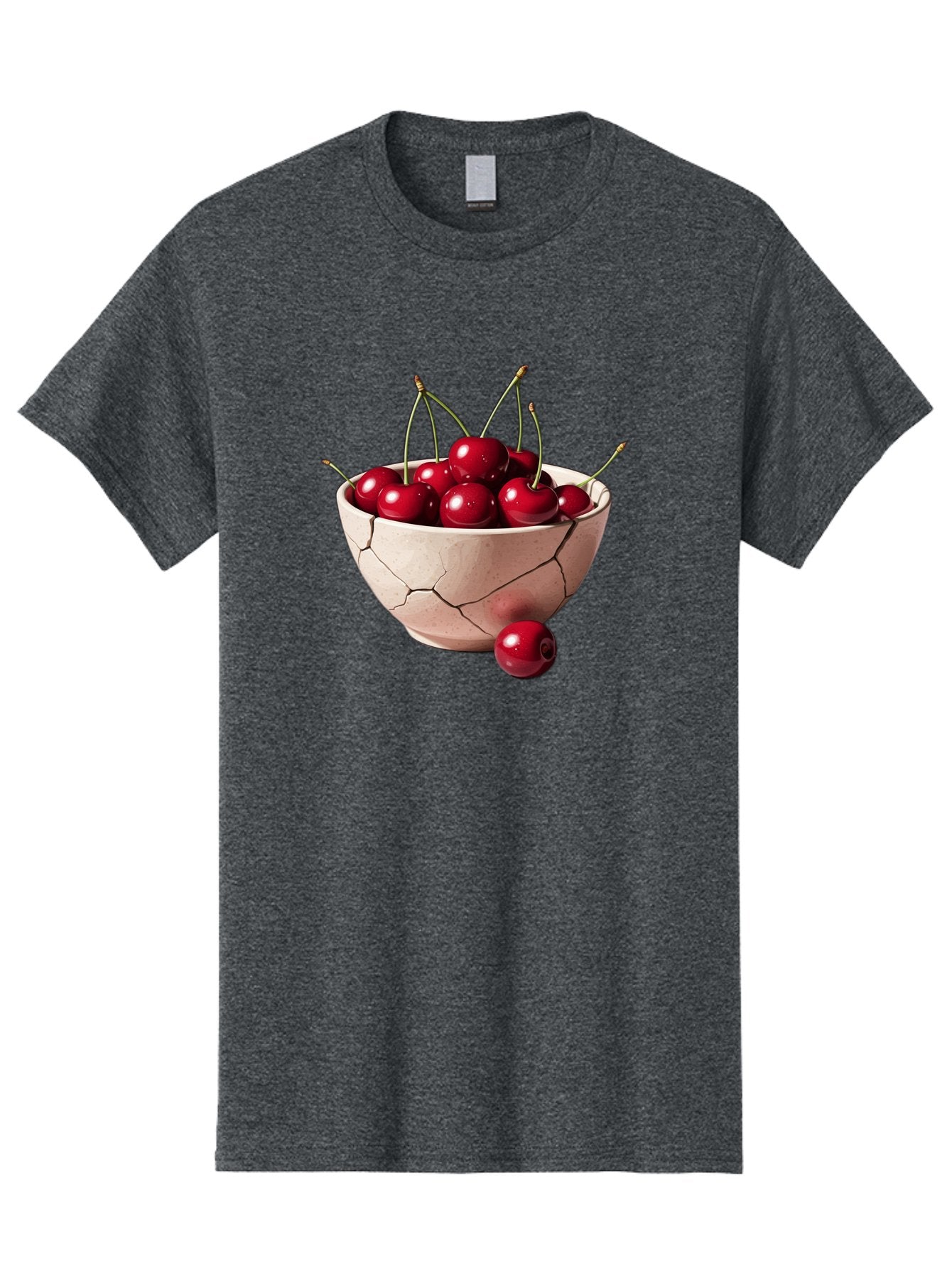 Cracked-Bowl-Cherries-4 Men'S Graphic Tee, 100% Cotton, Comfortable Casual Summer Wear, Machine Washable, Vintage Camera, Old Camera, Antique Camera, Black Camera, Classic Photography, Photography Equipment, Nostalgic Device, Film Camera, Bai741 8