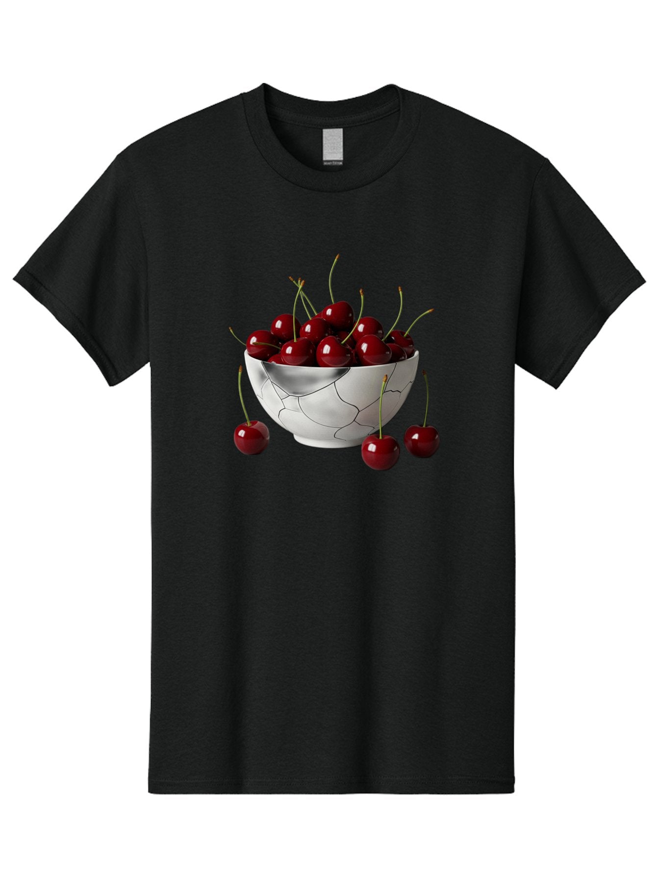 Cracked-Bowl-Cherries Men'S Graphic Tee, 100% Cotton, Comfortable Casual Summer Wear, Machine Washable, Vintage Camera, Old Camera, Antique Camera, Black Camera, Classic Photography, Photography Equipment, Nostalgic Device, Film Camera, Bai742 13