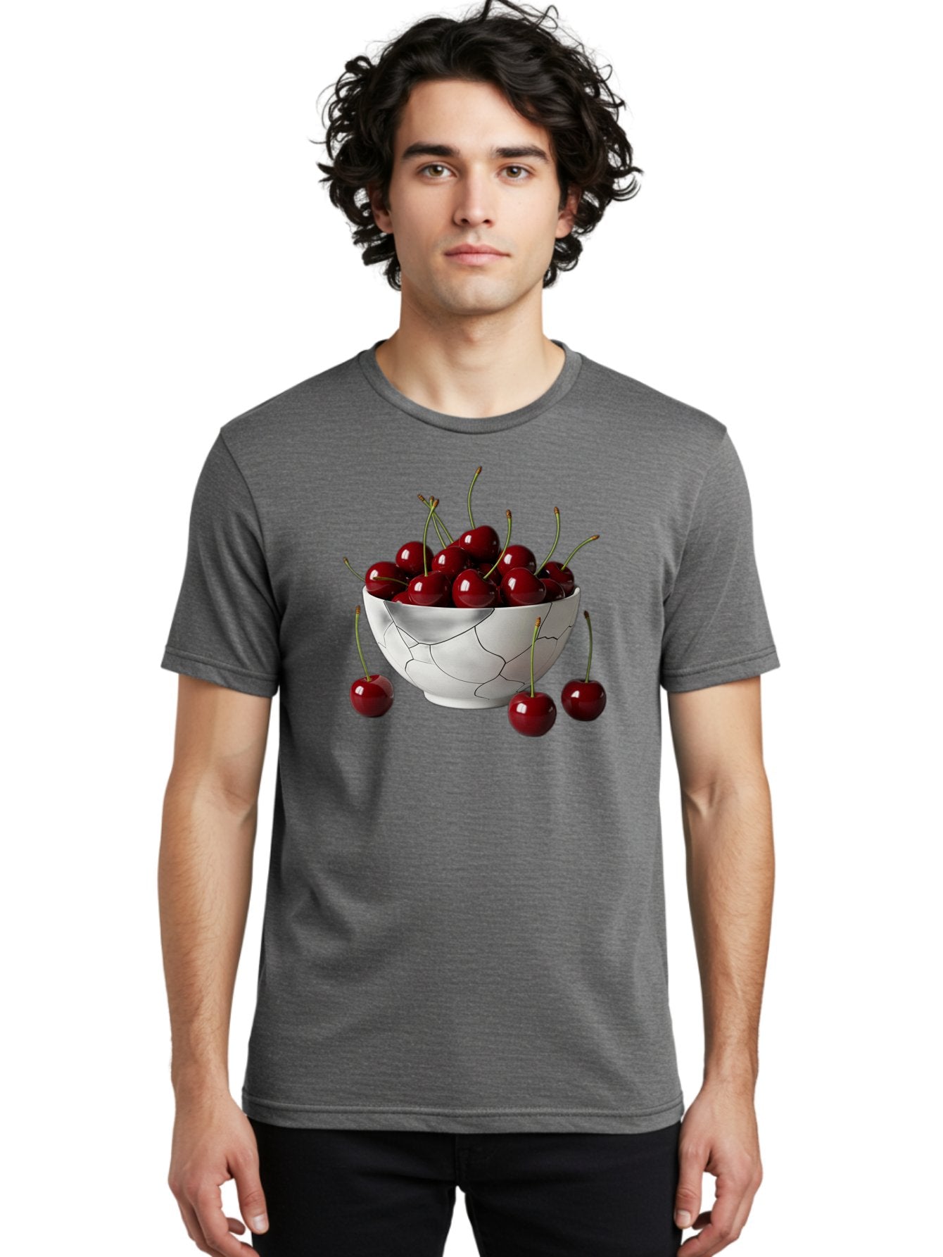 Cracked-Bowl-Cherries Men'S Graphic Tee, 100% Cotton, Comfortable Casual Summer Wear, Machine Washable, Vintage Camera, Old Camera, Antique Camera, Black Camera, Classic Photography, Photography Equipment, Nostalgic Device, Film Camera, Bai742 19