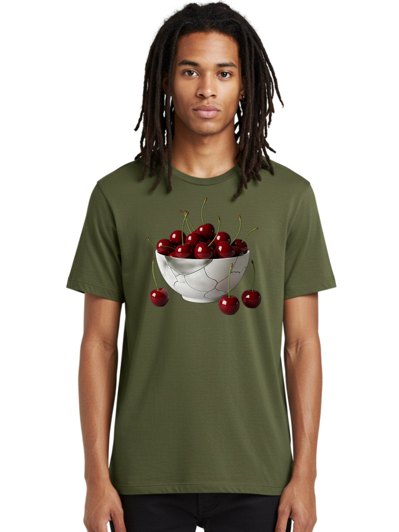 Cracked-Bowl-Cherries Men'S Graphic Tee, 100% Cotton, Comfortable Casual Summer Wear, Machine Washable, Vintage Camera, Old Camera, Antique Camera, Black Camera, Classic Photography, Photography Equipment, Nostalgic Device, Film Camera, Bai742 21