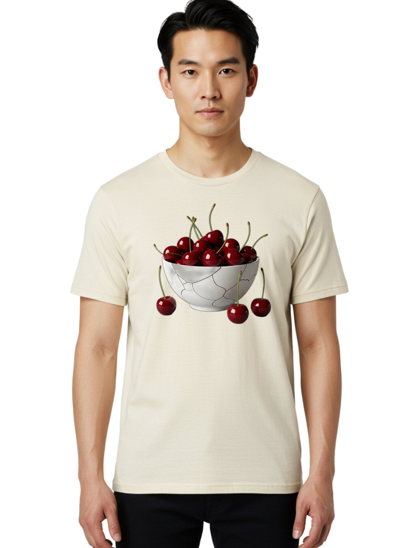 Cracked-Bowl-Cherries Men'S Graphic Tee, 100% Cotton, Comfortable Casual Summer Wear, Machine Washable, Vintage Camera, Old Camera, Antique Camera, Black Camera, Classic Photography, Photography Equipment, Nostalgic Device, Film Camera, Bai742 28