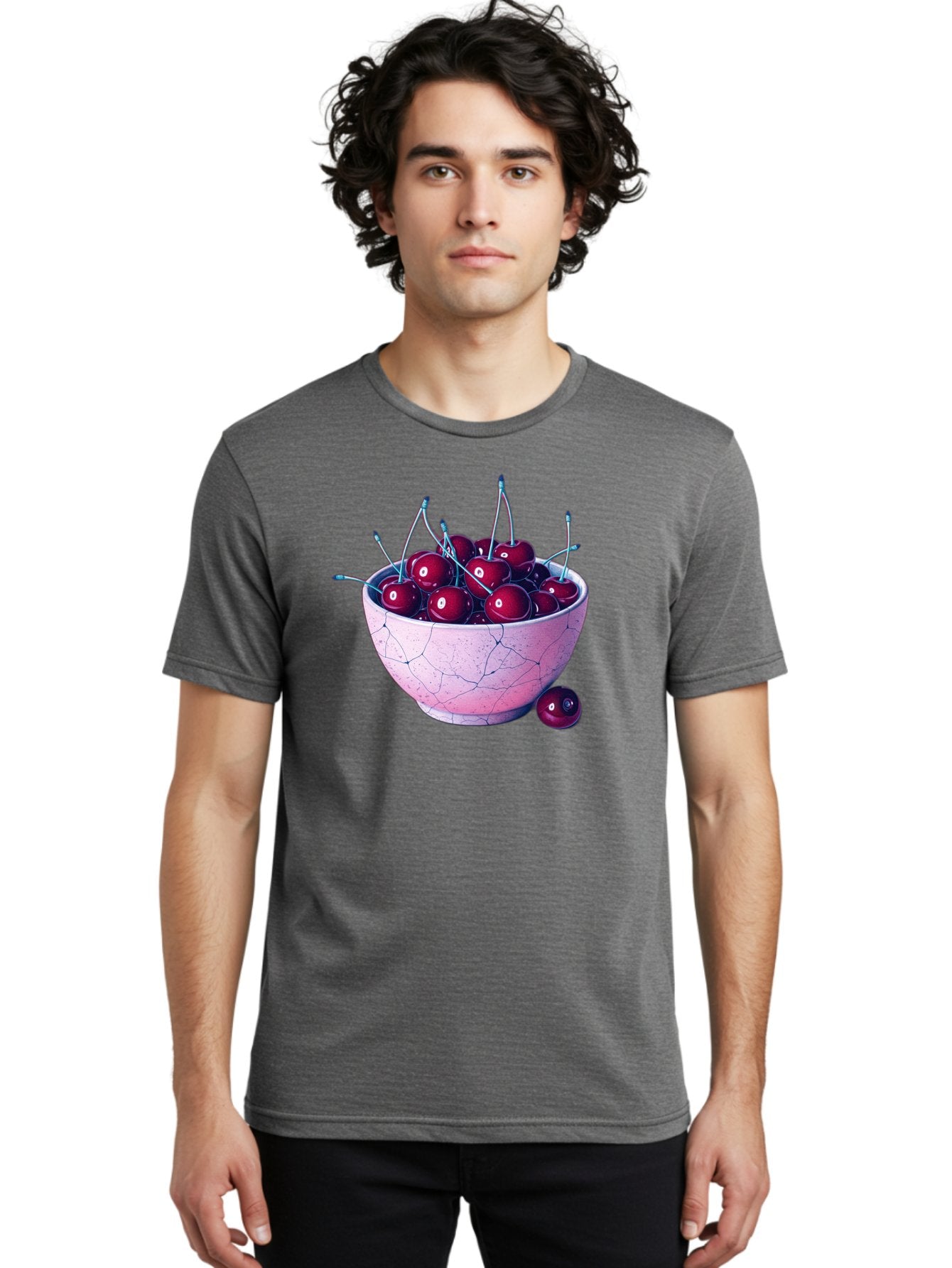 Cracked-Bowl-Of-Cherries Men'S Graphic Tee, 100% Cotton, Comfortable Casual Summer Wear, Machine Washable, Vintage Camera, Old Camera, Antique Camera, Black Camera, Classic Photography, Photography Equipment, Nostalgic Device, Film Camera, Bai743 17