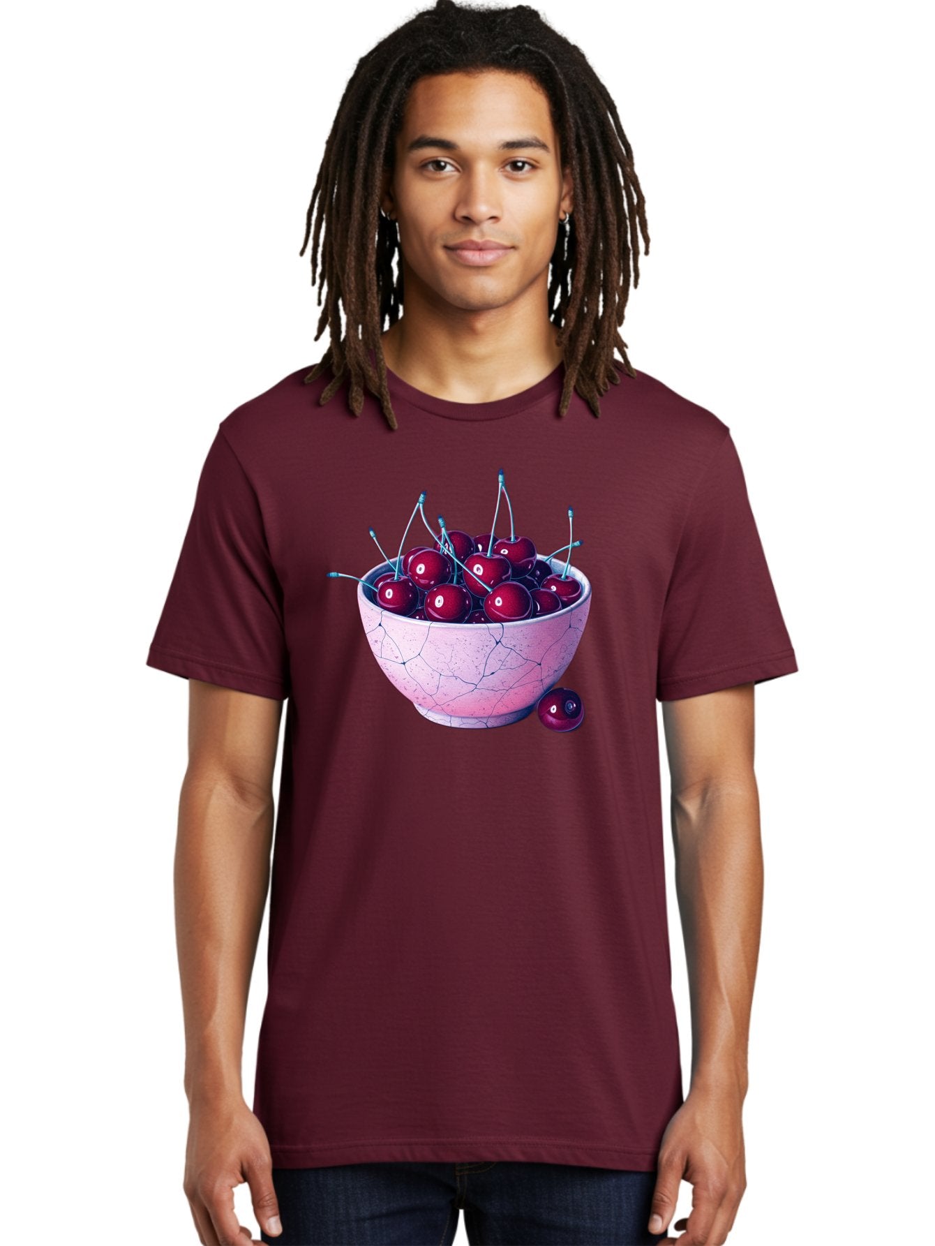 Cracked-Bowl-Of-Cherries Men'S Graphic Tee, 100% Cotton, Comfortable Casual Summer Wear, Machine Washable, Vintage Camera, Old Camera, Antique Camera, Black Camera, Classic Photography, Photography Equipment, Nostalgic Device, Film Camera, Bai743 19