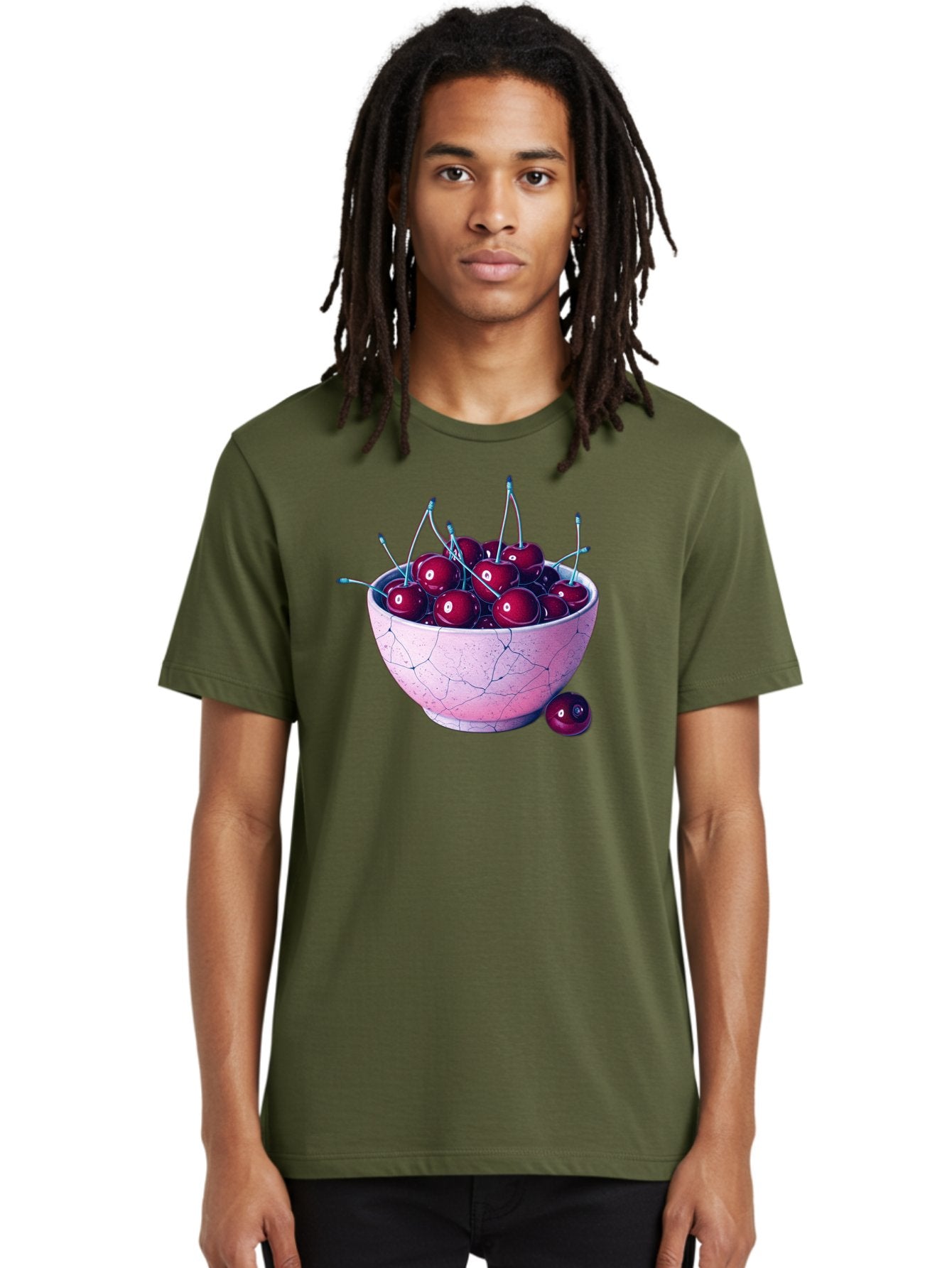 Cracked-Bowl-Of-Cherries Men'S Graphic Tee, 100% Cotton, Comfortable Casual Summer Wear, Machine Washable, Vintage Camera, Old Camera, Antique Camera, Black Camera, Classic Photography, Photography Equipment, Nostalgic Device, Film Camera, Bai743 30