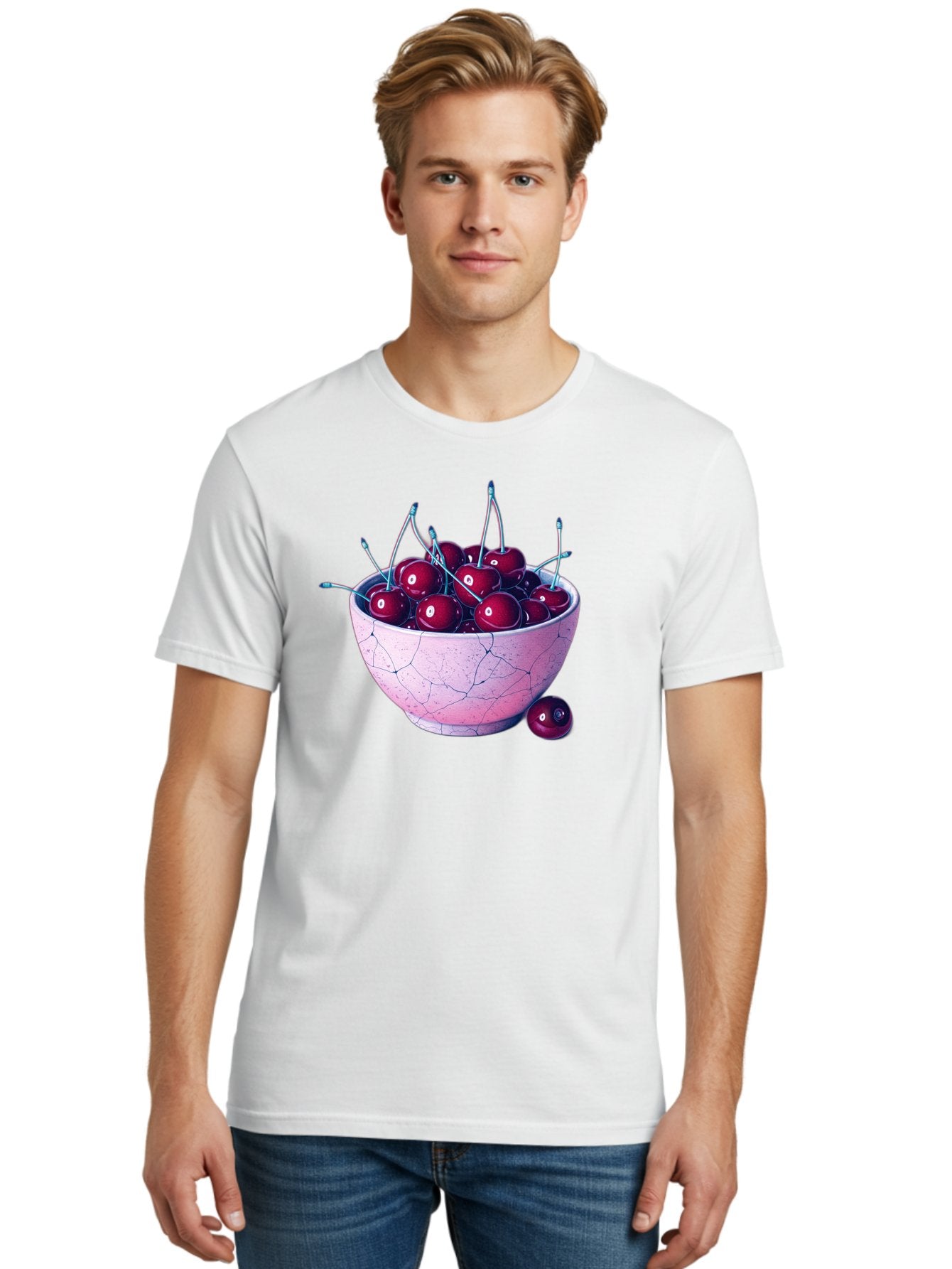 Cracked-Bowl-Of-Cherries Men'S Graphic Tee, 100% Cotton, Comfortable Casual Summer Wear, Machine Washable, Vintage Camera, Old Camera, Antique Camera, Black Camera, Classic Photography, Photography Equipment, Nostalgic Device, Film Camera, Bai743 20