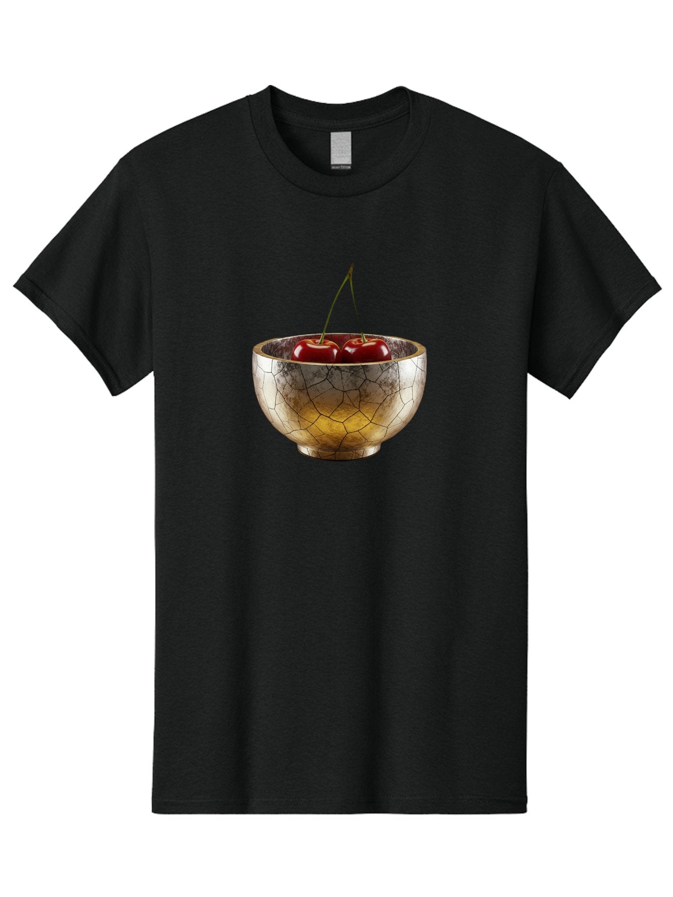 Cracked-Gold-Bowl-With-Cherries Men'S Graphic Tee, 100% Cotton, Comfortable Casual Summer Wear, Machine Washable, Vintage Camera, Old Camera, Antique Camera, Black Camera, Classic Photography, Photography Equipment, Nostalgic Device, Bai747 10