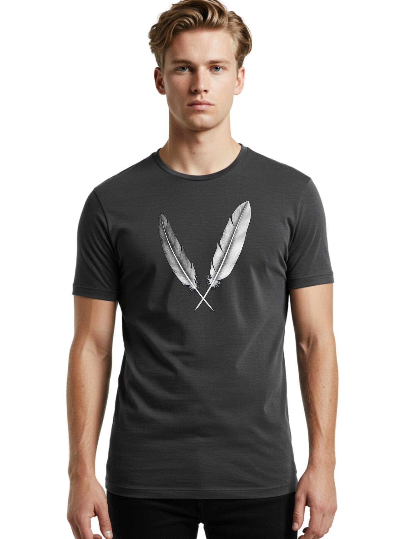 Crossed-Quill-Pens Men'S Graphic Tee, 100% Cotton, Comfortable Casual Summer Wear, Machine Washable, Vintage Camera, Old Camera, Antique Camera, Black Camera, Classic Photography, Photography Equipment, Nostalgic Device, Film Camera, Bai750 20