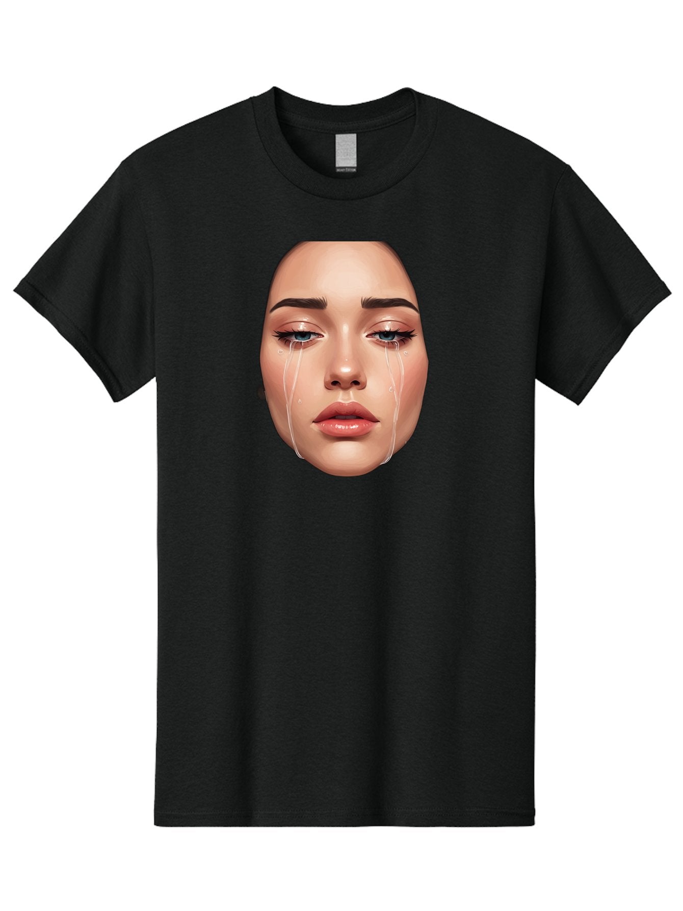 Crying-Face-1 Men'S Graphic Tee, 100% Cotton, Comfortable Casual Summer Wear, Machine Washable, Vintage Camera, Old Camera, Antique Camera, Black Camera, Classic Photography, Photography Equipment, Nostalgic Device, Film Camera, Camera Art Bai751 10