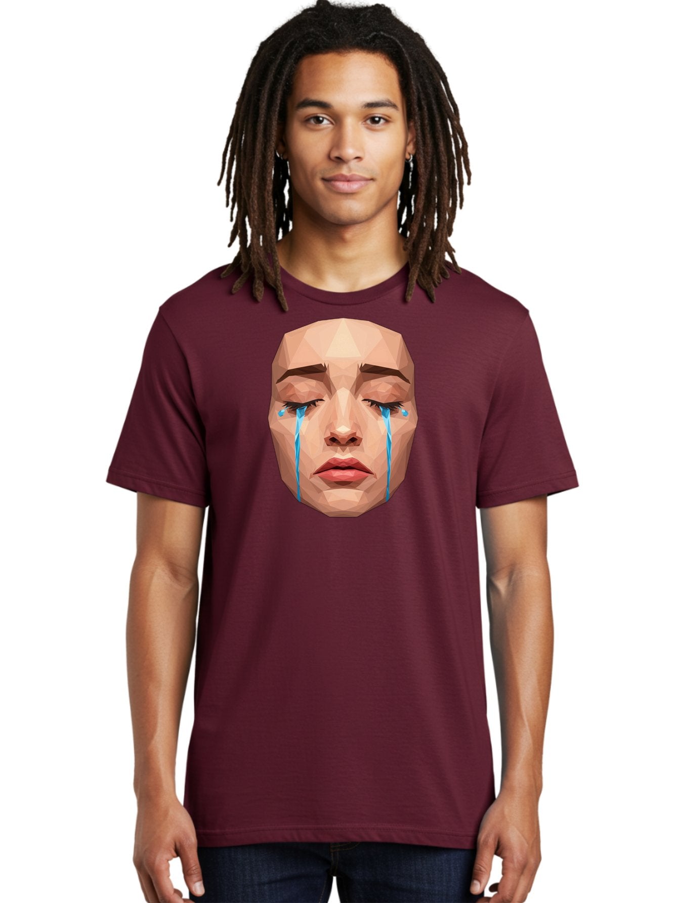 Crying-Face-3 Men'S Graphic Tee, 100% Cotton, Comfortable Casual Summer Wear, Machine Washable, Vintage Camera, Old Camera, Antique Camera, Black Camera, Classic Photography, Photography Equipment, Nostalgic Device, Film Camera, Camera Art Bai753 25
