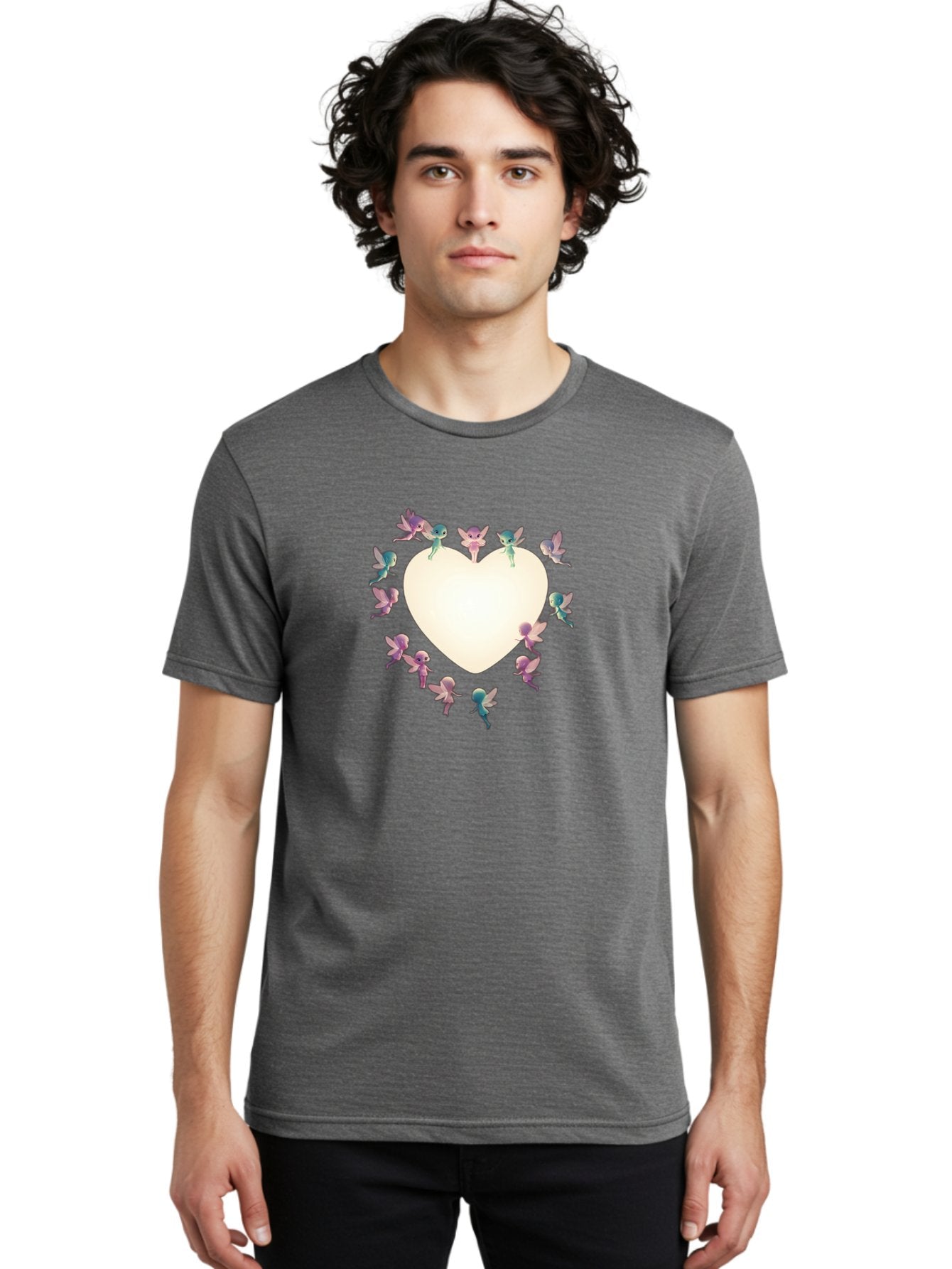 Cupid-Fairies-Heart Men'S Graphic Tee, 100% Cotton, Comfortable Casual Summer Wear, Machine Washable, Vintage Camera, Old Camera, Antique Camera, Black Camera, Classic Photography, Photography Equipment, Nostalgic Device, Film Camera, Bai760 19