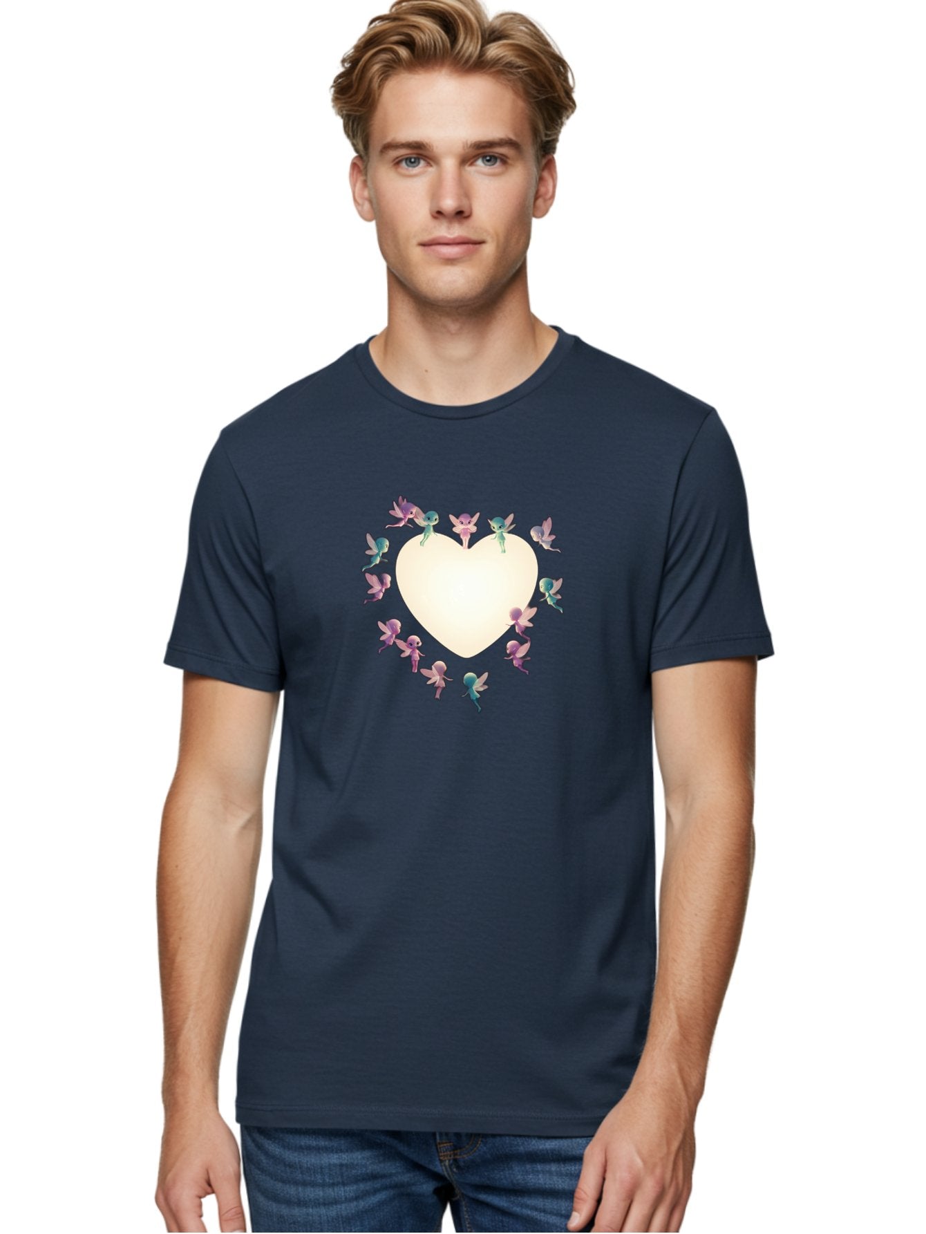 Cupid-Fairies-Heart Men'S Graphic Tee, 100% Cotton, Comfortable Casual Summer Wear, Machine Washable, Vintage Camera, Old Camera, Antique Camera, Black Camera, Classic Photography, Photography Equipment, Nostalgic Device, Film Camera, Bai760 26