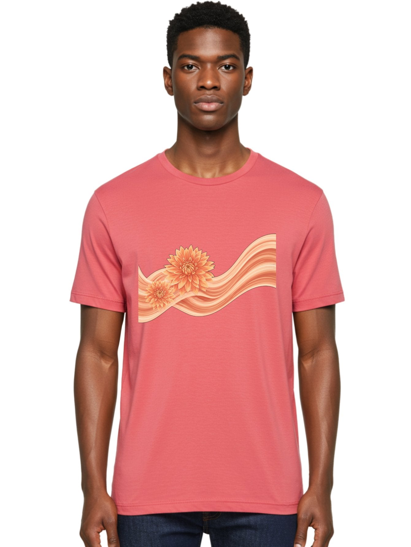 Dahlias-On-Ribbon Men'S Graphic Tee, 100% Cotton, Comfortable Casual Summer Wear, Machine Washable, Vintage Camera, Old Camera, Antique Camera, Black Camera, Classic Photography, Photography Equipment, Nostalgic Device, Film Camera, Camera Art Bai768 21