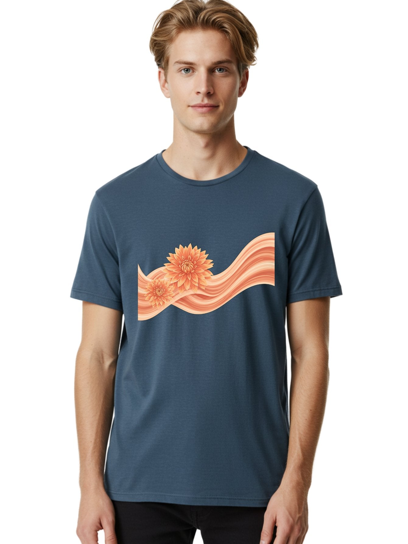 Dahlias-On-Ribbon Men'S Graphic Tee, 100% Cotton, Comfortable Casual Summer Wear, Machine Washable, Vintage Camera, Old Camera, Antique Camera, Black Camera, Classic Photography, Photography Equipment, Nostalgic Device, Film Camera, Camera Art Bai768 28