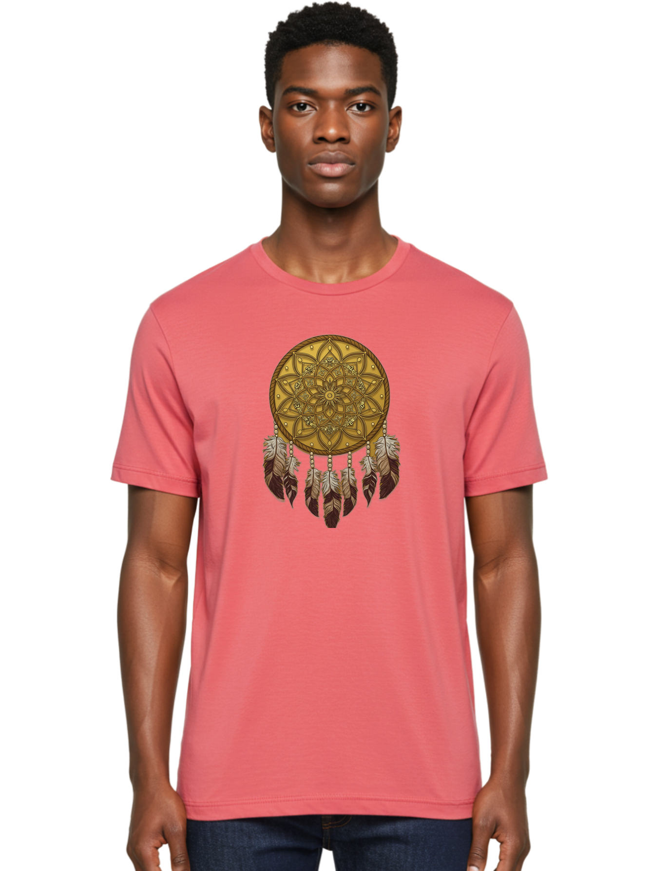 Dreamcatcher-Mandala Men'S Graphic Tee, 100% Cotton, Comfortable Casual Summer Wear, Machine Washable, Vintage Camera, Old Camera, Antique Camera, Black Camera, Classic Photography, Photography Equipment, Nostalgic Device, Film Camera, Bai775 18