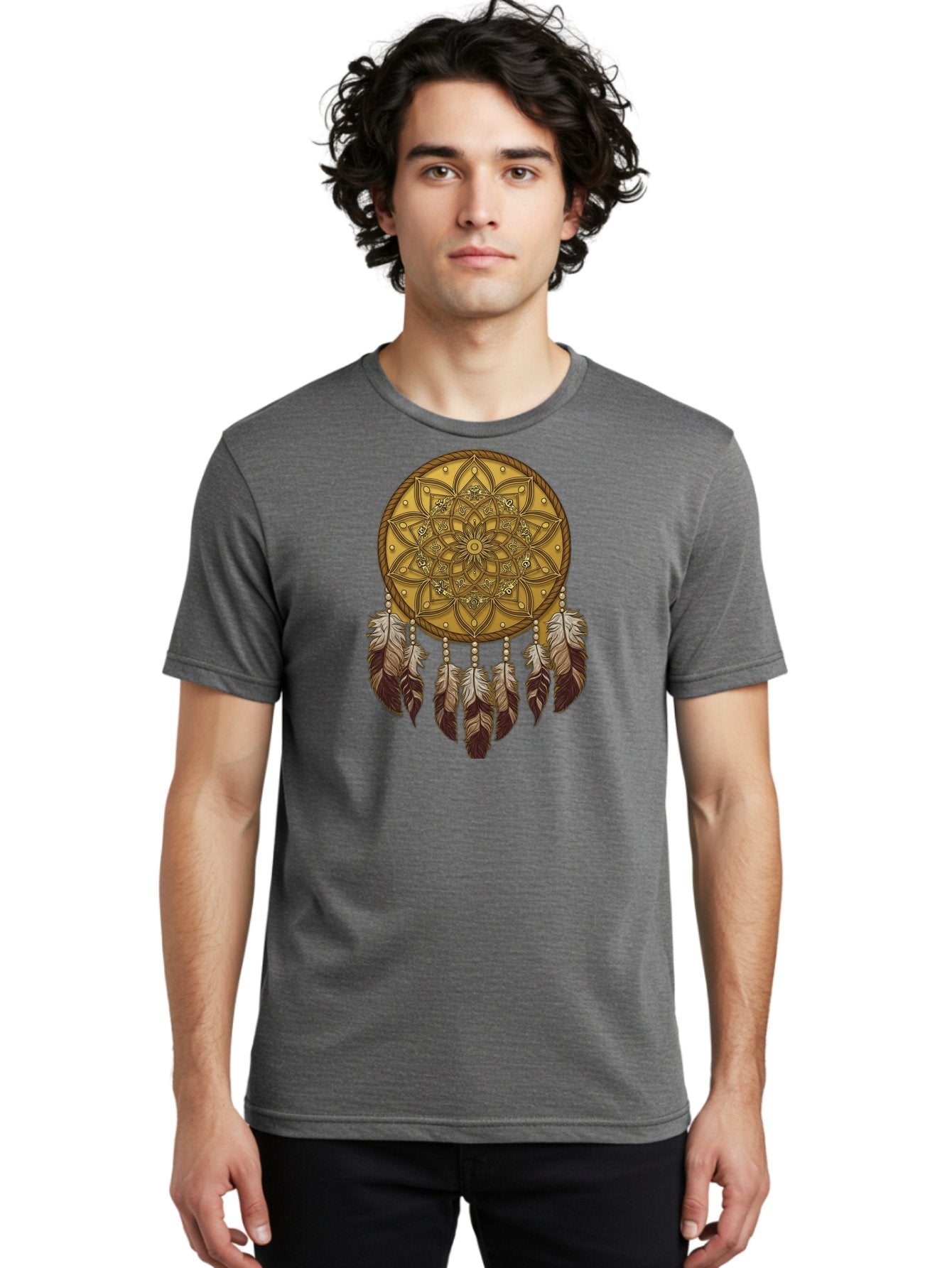 Dreamcatcher-Mandala Men'S Graphic Tee, 100% Cotton, Comfortable Casual Summer Wear, Machine Washable, Vintage Camera, Old Camera, Antique Camera, Black Camera, Classic Photography, Photography Equipment, Nostalgic Device, Film Camera, Bai775 25
