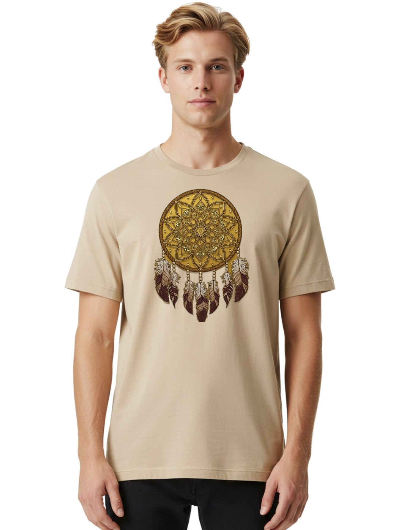 Dreamcatcher-Mandala Men'S Graphic Tee, 100% Cotton, Comfortable Casual Summer Wear, Machine Washable, Vintage Camera, Old Camera, Antique Camera, Black Camera, Classic Photography, Photography Equipment, Nostalgic Device, Film Camera, Bai775 27