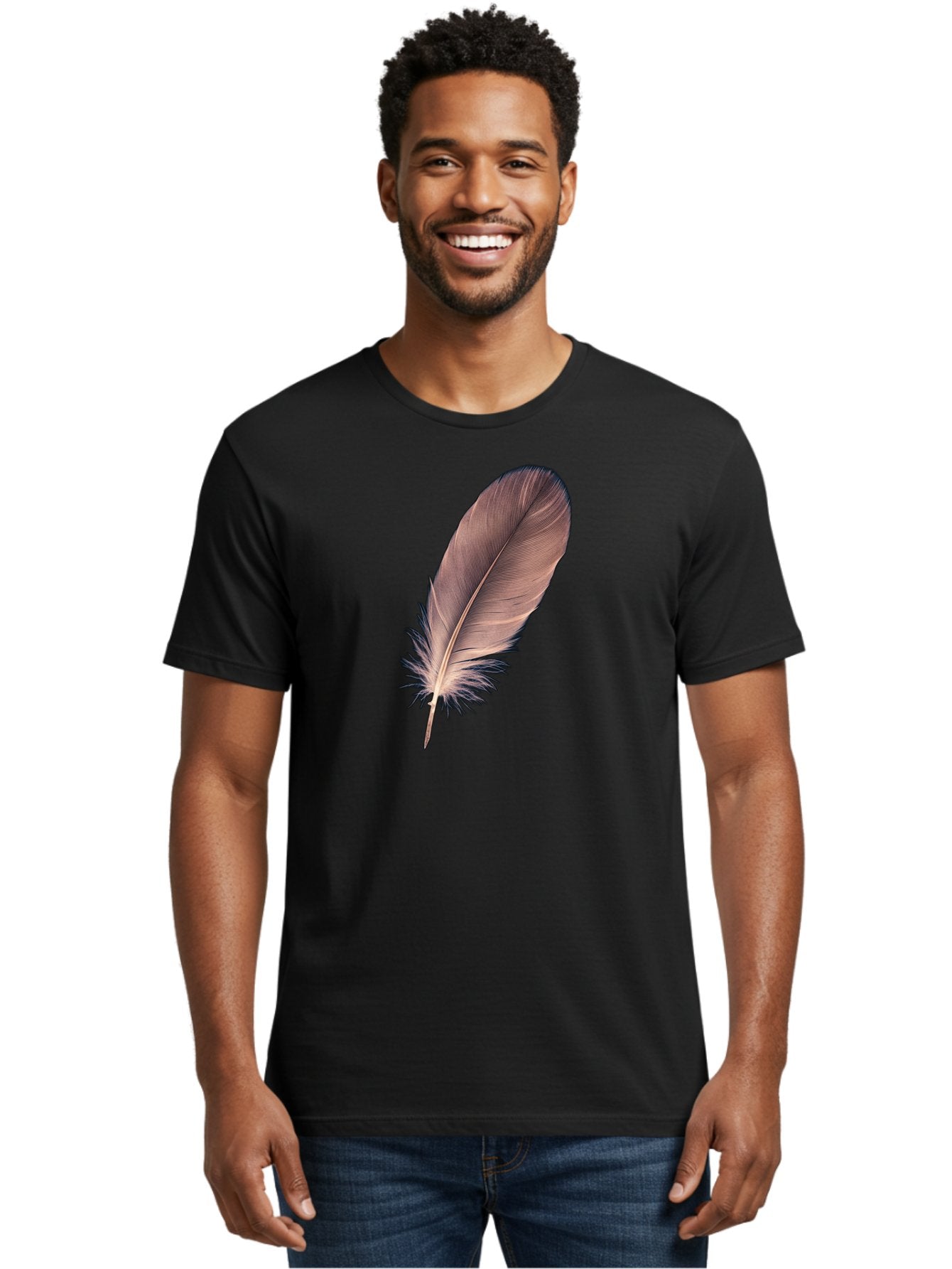 Feather-1 Men'S Graphic Tee, 100% Cotton, Comfortable Casual Summer Wear, Machine Washable, Vintage Camera, Old Camera, Antique Camera, Black Camera, Classic Photography, Photography Equipment, Nostalgic Device, Film Camera, Camera Art Bai804 27