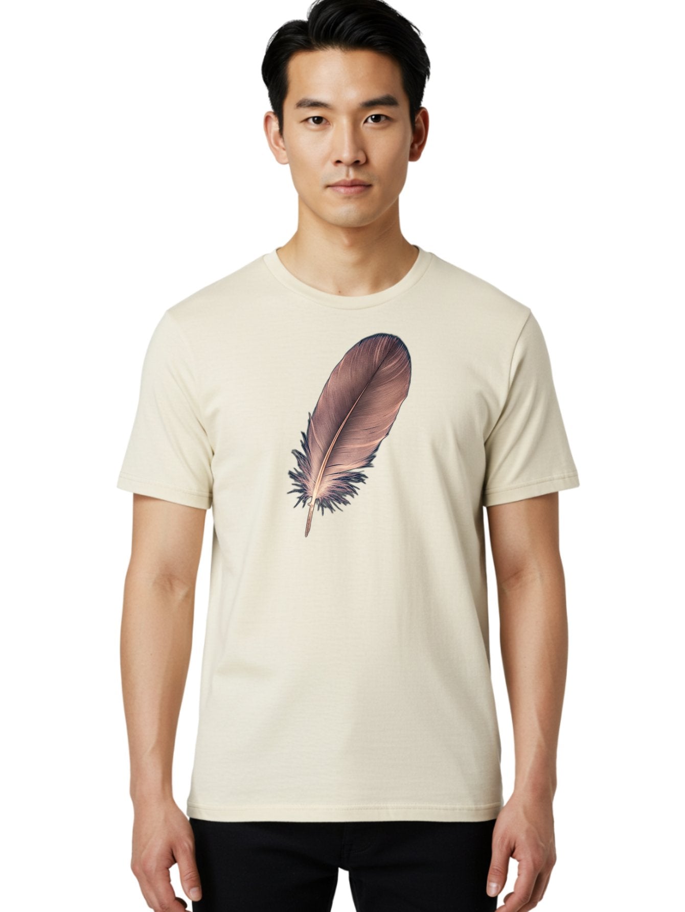 Feather-1 Men'S Graphic Tee, 100% Cotton, Comfortable Casual Summer Wear, Machine Washable, Vintage Camera, Old Camera, Antique Camera, Black Camera, Classic Photography, Photography Equipment, Nostalgic Device, Film Camera, Camera Art Bai804 18