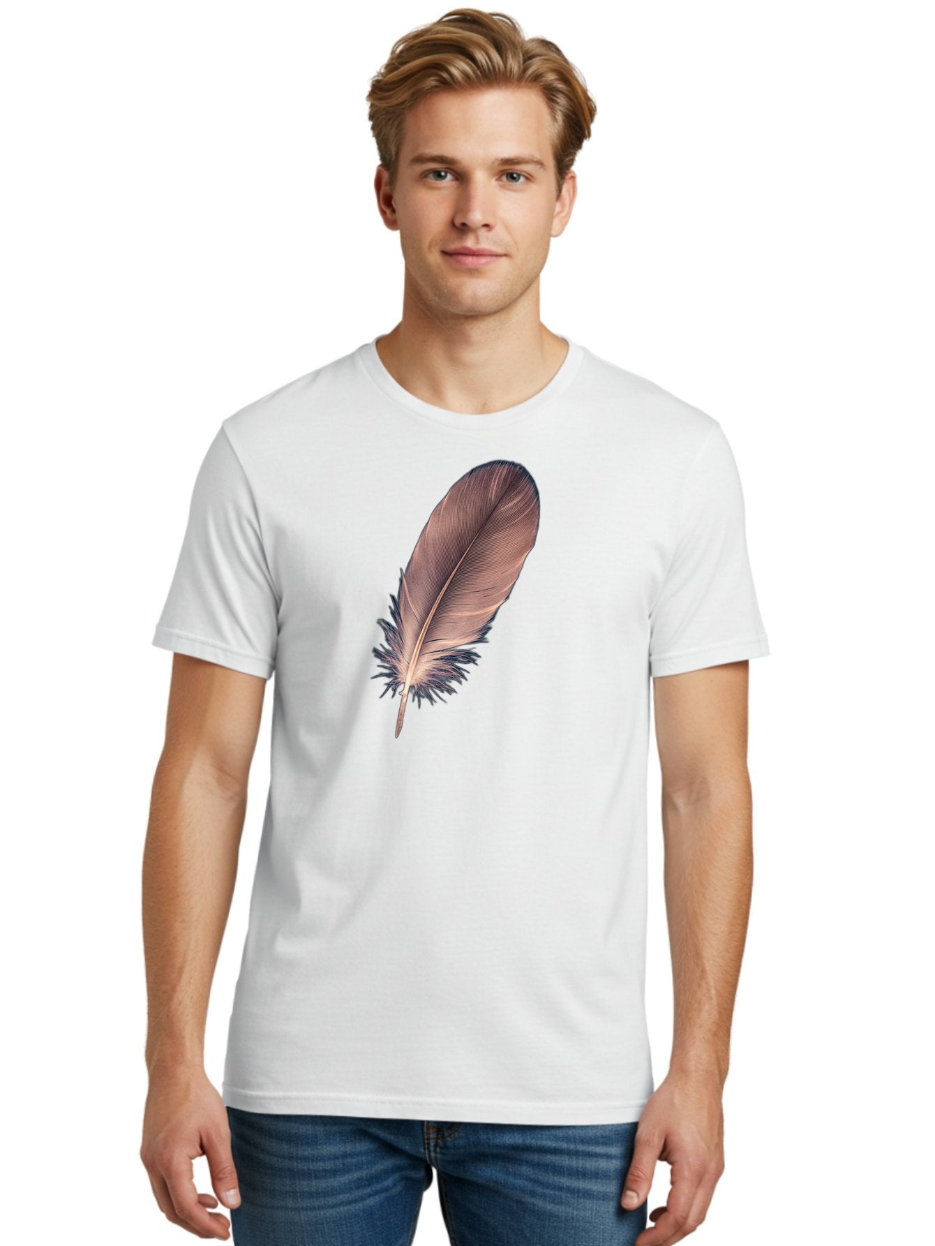 Feather-1 Men'S Graphic Tee, 100% Cotton, Comfortable Casual Summer Wear, Machine Washable, Vintage Camera, Old Camera, Antique Camera, Black Camera, Classic Photography, Photography Equipment, Nostalgic Device, Film Camera, Camera Art Bai804 26